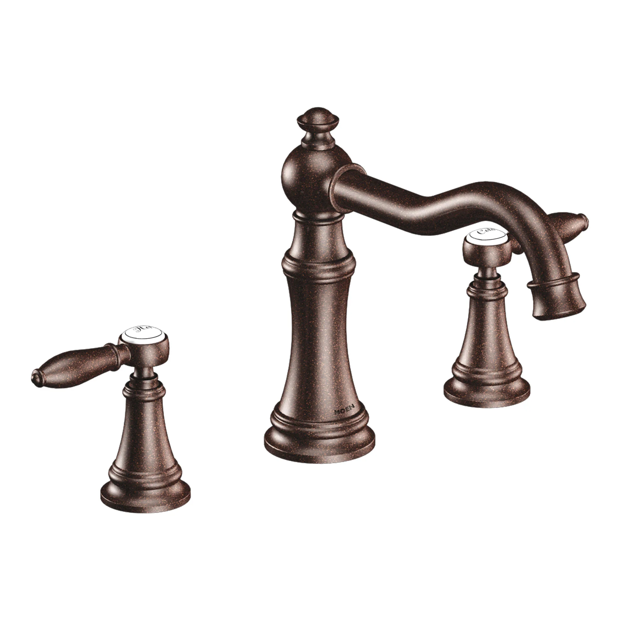 Weymouth Chrome Two-Handle High Arc Roman Tub Faucet - Image 7