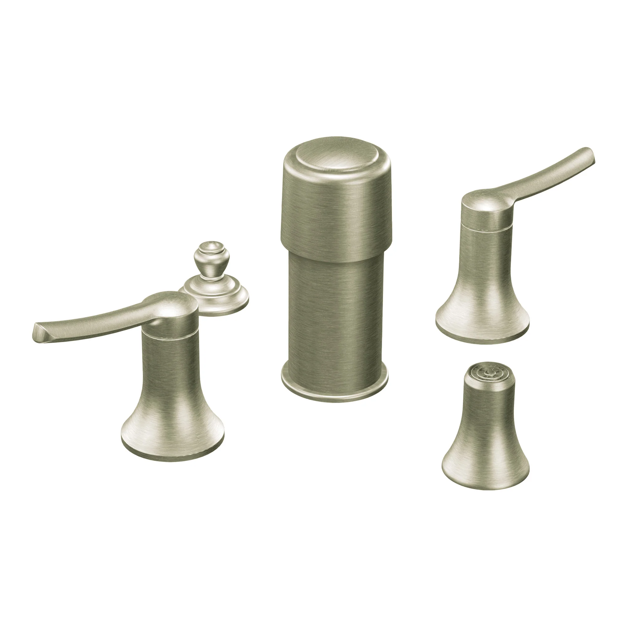 Fina Chrome two-handle bidet faucet - Image 3