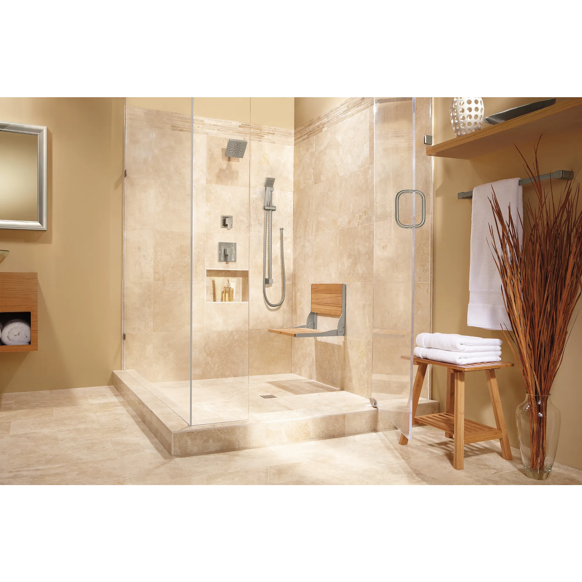 90 Degree Chrome Transfer Tub/Shower - Image 4