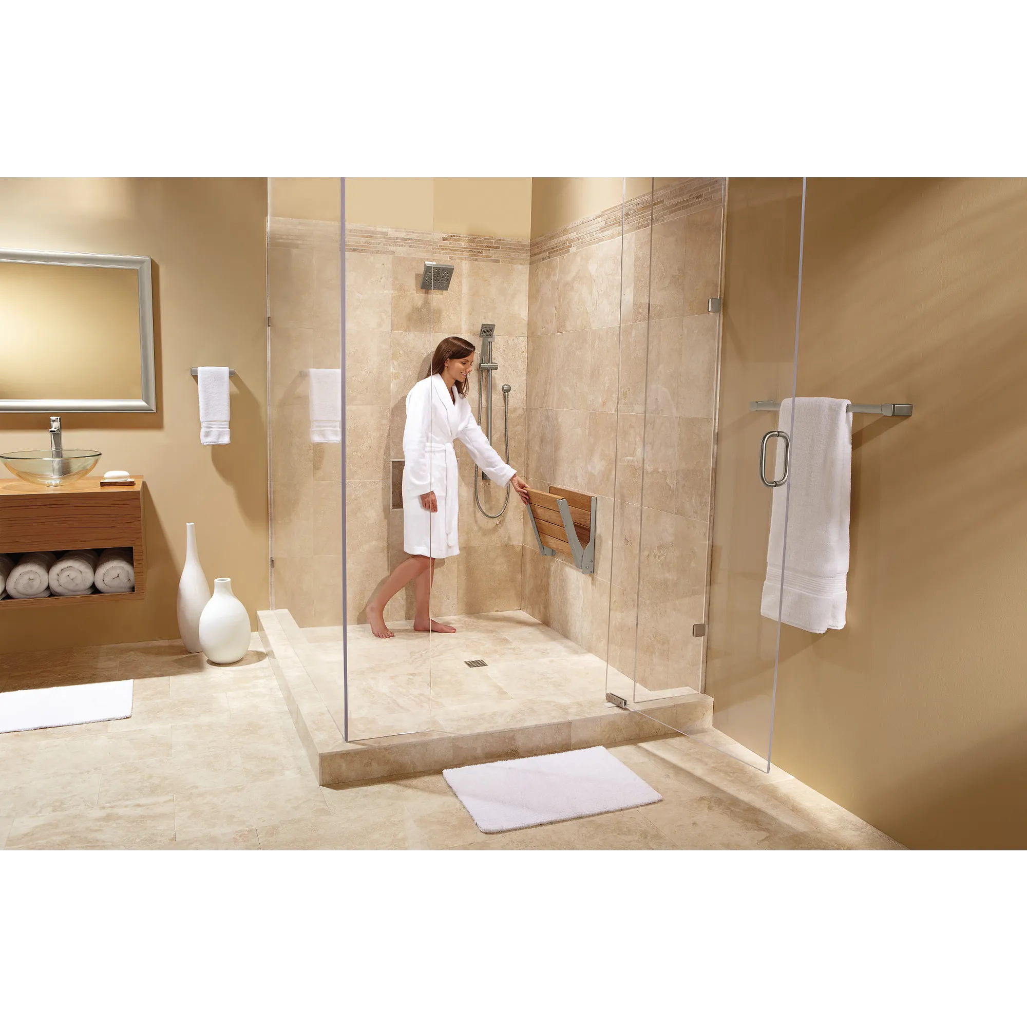 90 Degree Chrome Transfer Tub/Shower - Image 5