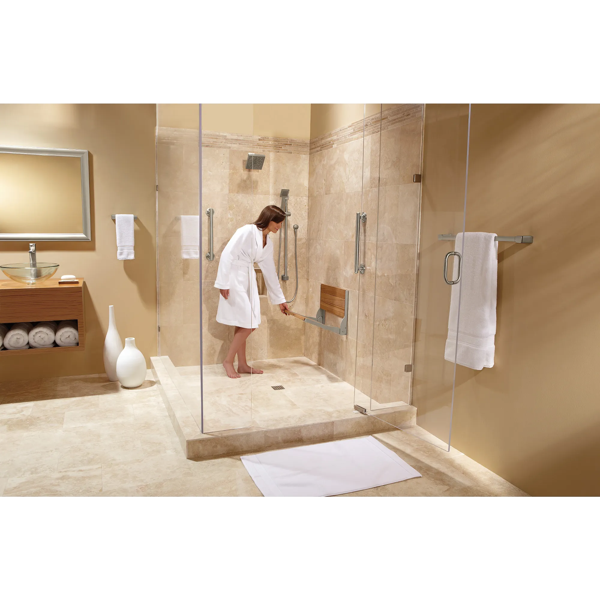 90 Degree Chrome Transfer Tub/Shower - Image 6