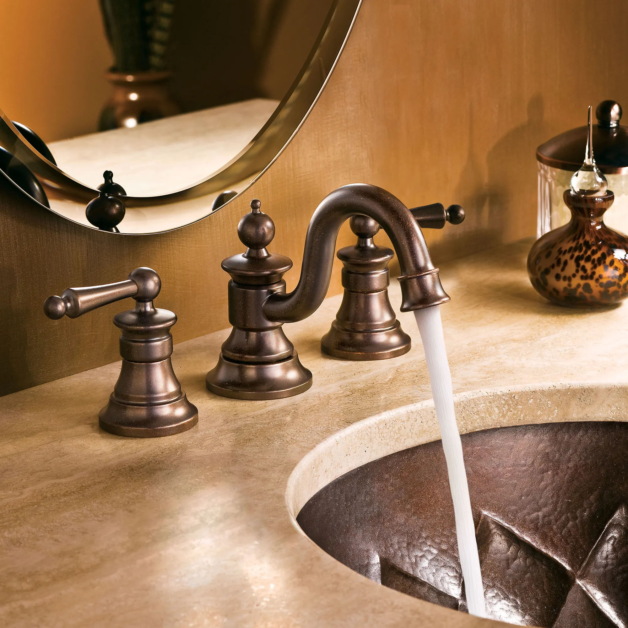 Waterhill Chrome Two-Handle High Arc Bathroom Faucet - Image 15