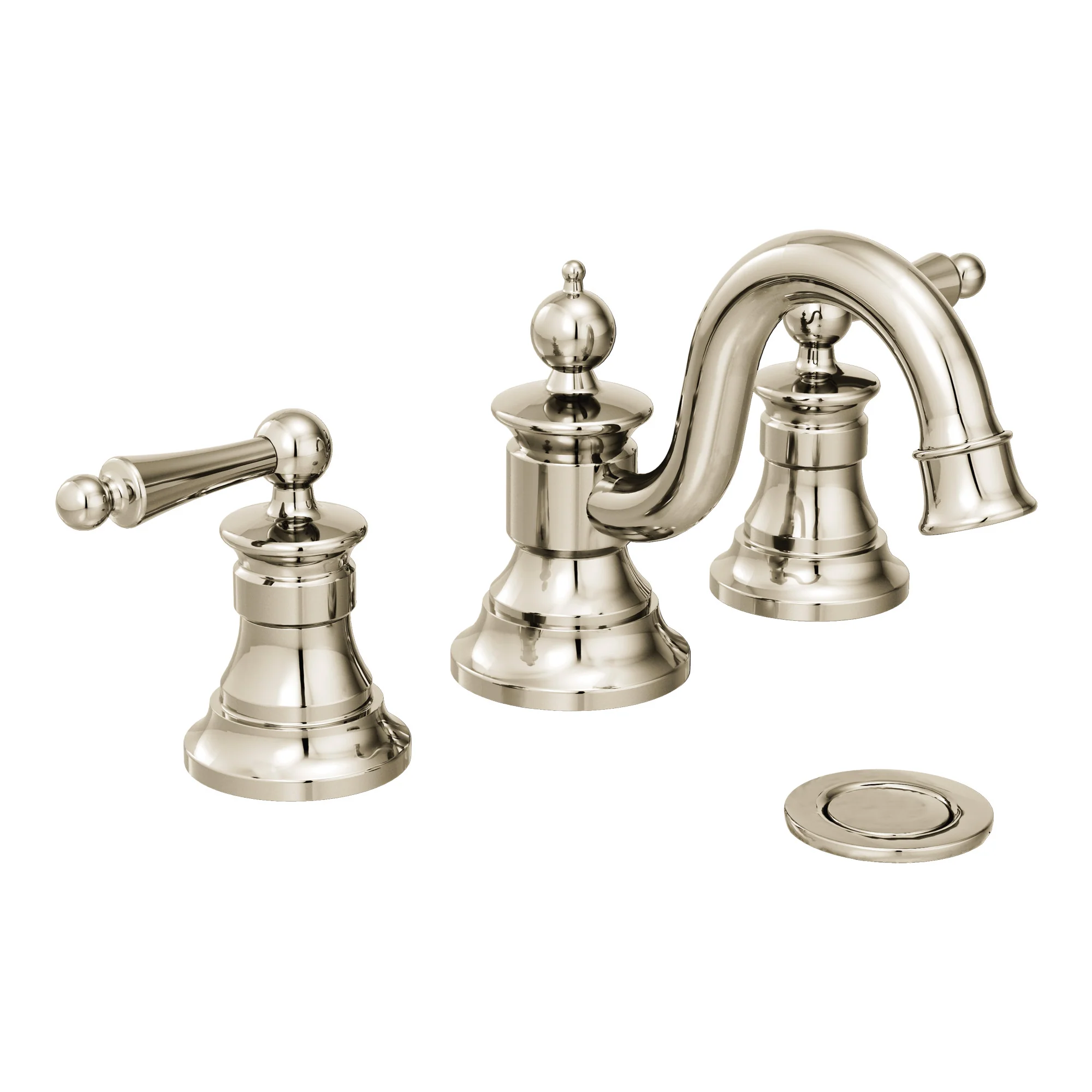 Waterhill Chrome Two-Handle High Arc Bathroom Faucet - Image 7