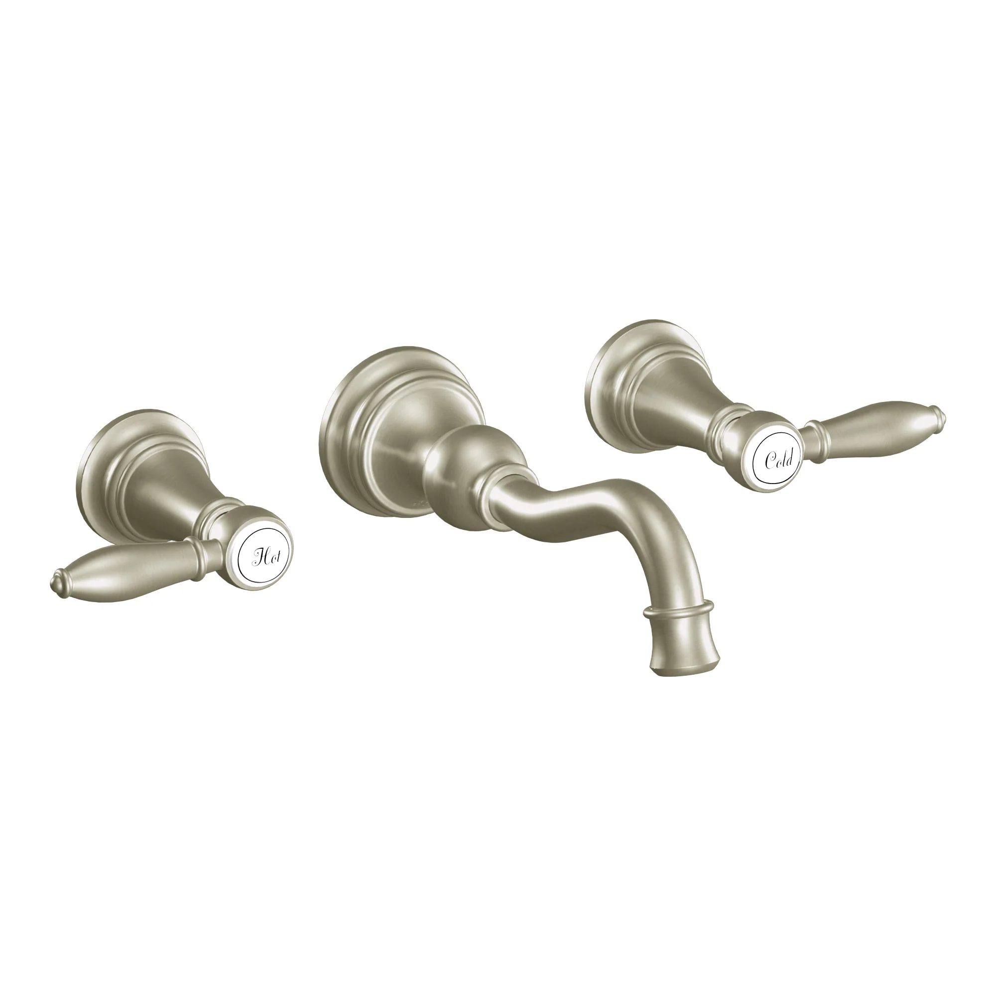 Weymouth Chrome Two-Handle High Arc Wall Mount Bathroom Faucet - Image 12