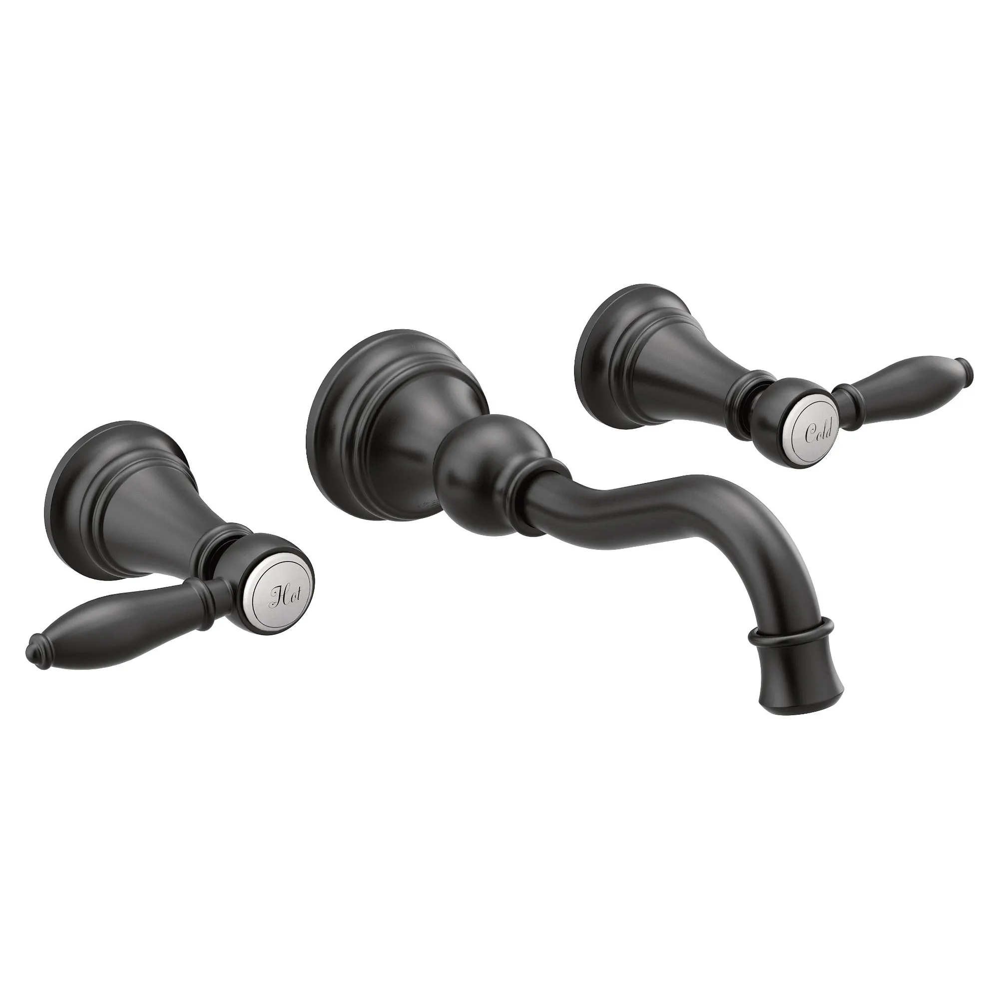 Weymouth Chrome Two-Handle High Arc Wall Mount Bathroom Faucet - Image 4