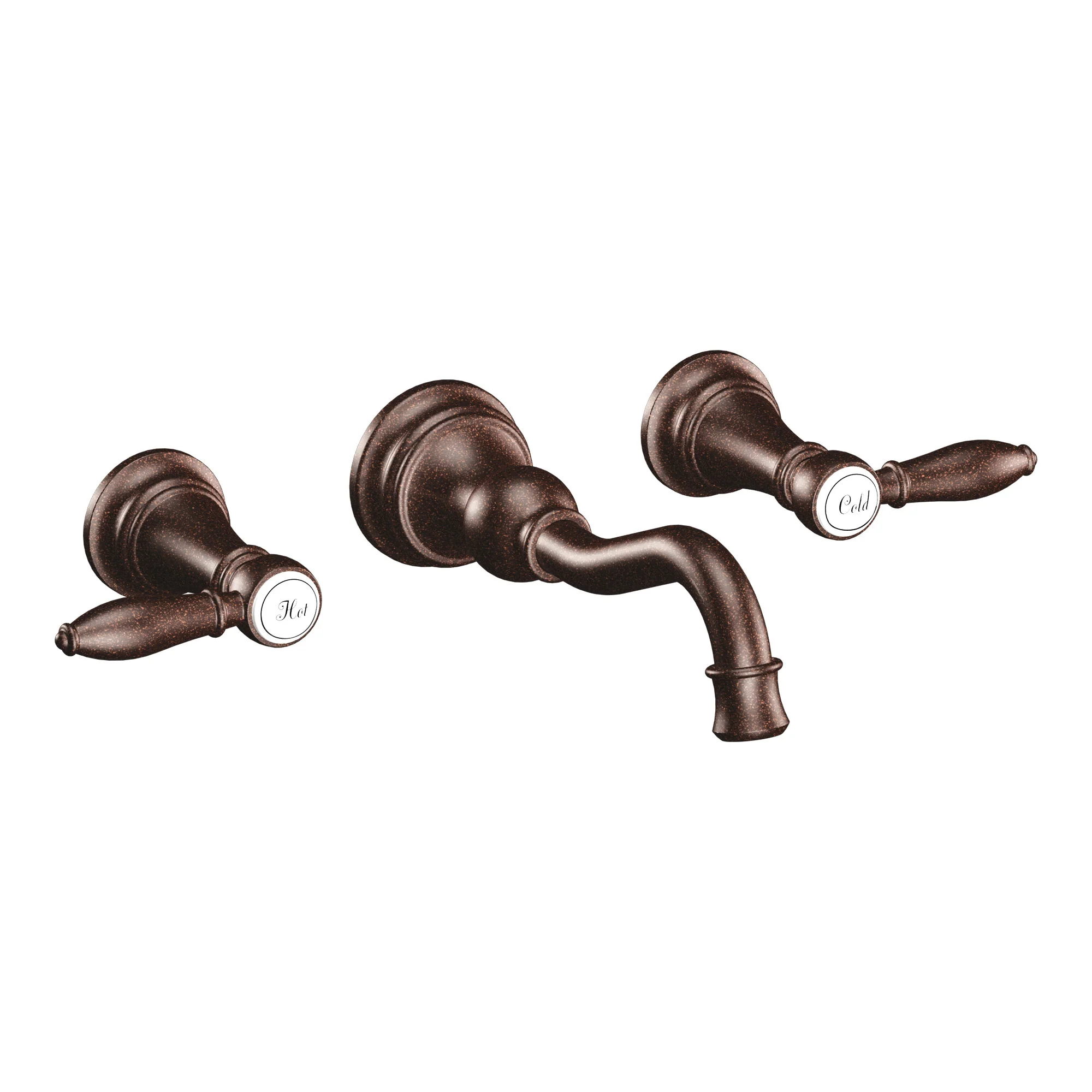 Weymouth Chrome Two-Handle High Arc Wall Mount Bathroom Faucet - Image 9