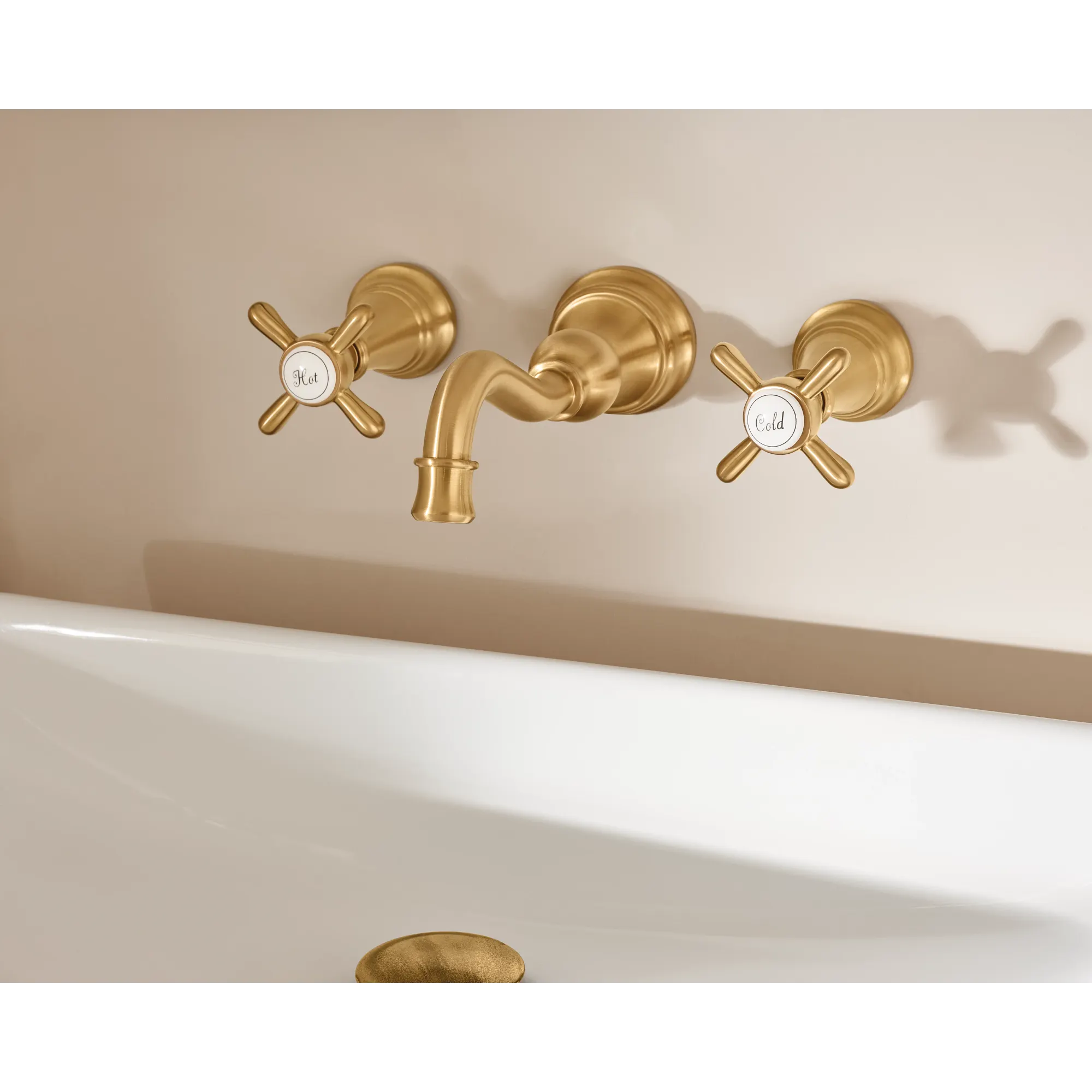 Weymouth Chrome Two-Handle High Arc Wall Mount Bathroom Faucet - Image 20