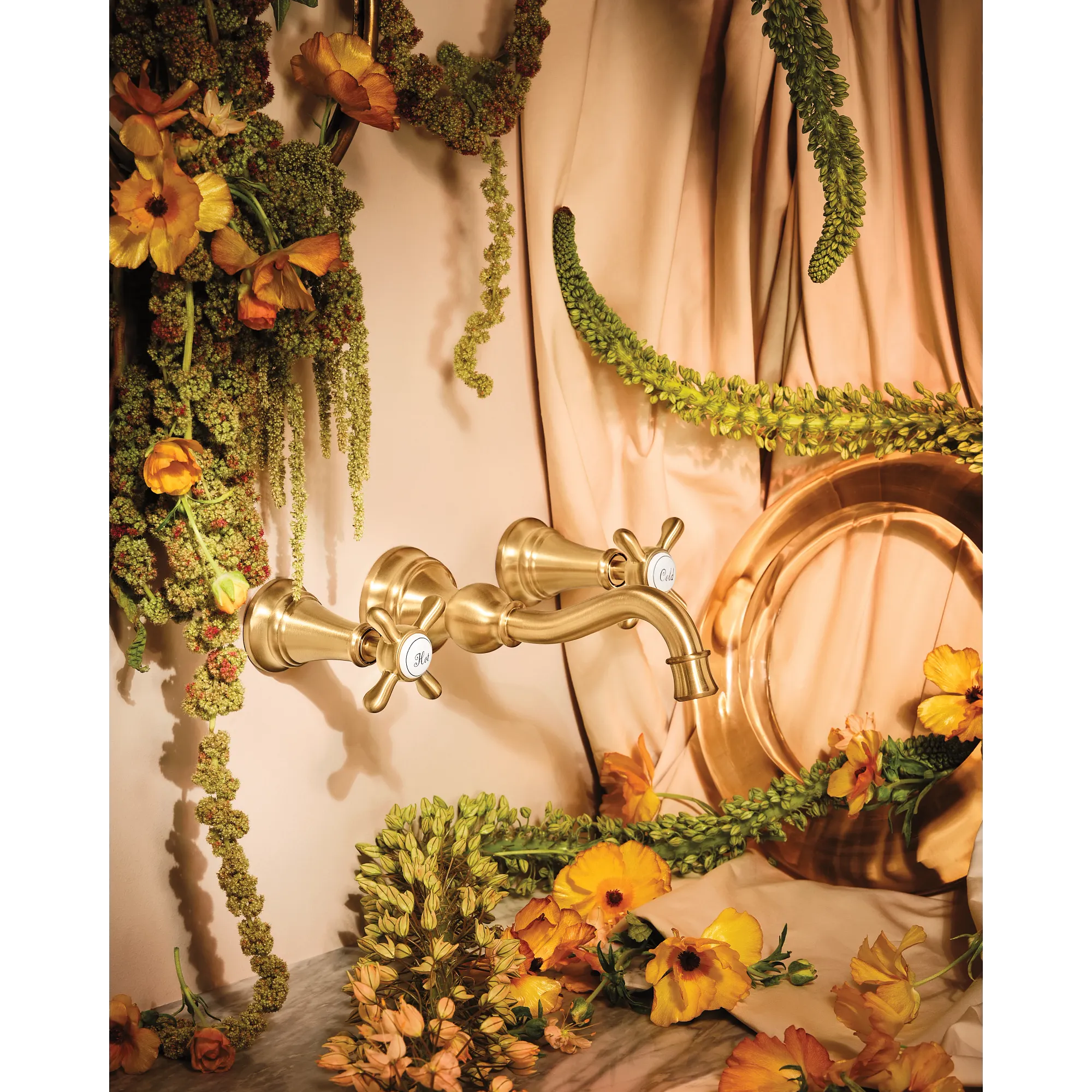 Weymouth Chrome Two-Handle High Arc Wall Mount Bathroom Faucet - Image 30