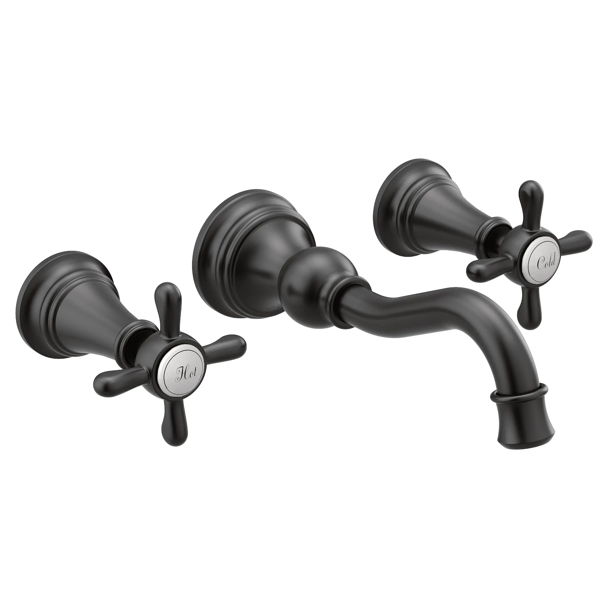 Weymouth Chrome Two-Handle High Arc Wall Mount Bathroom Faucet - Image 5
