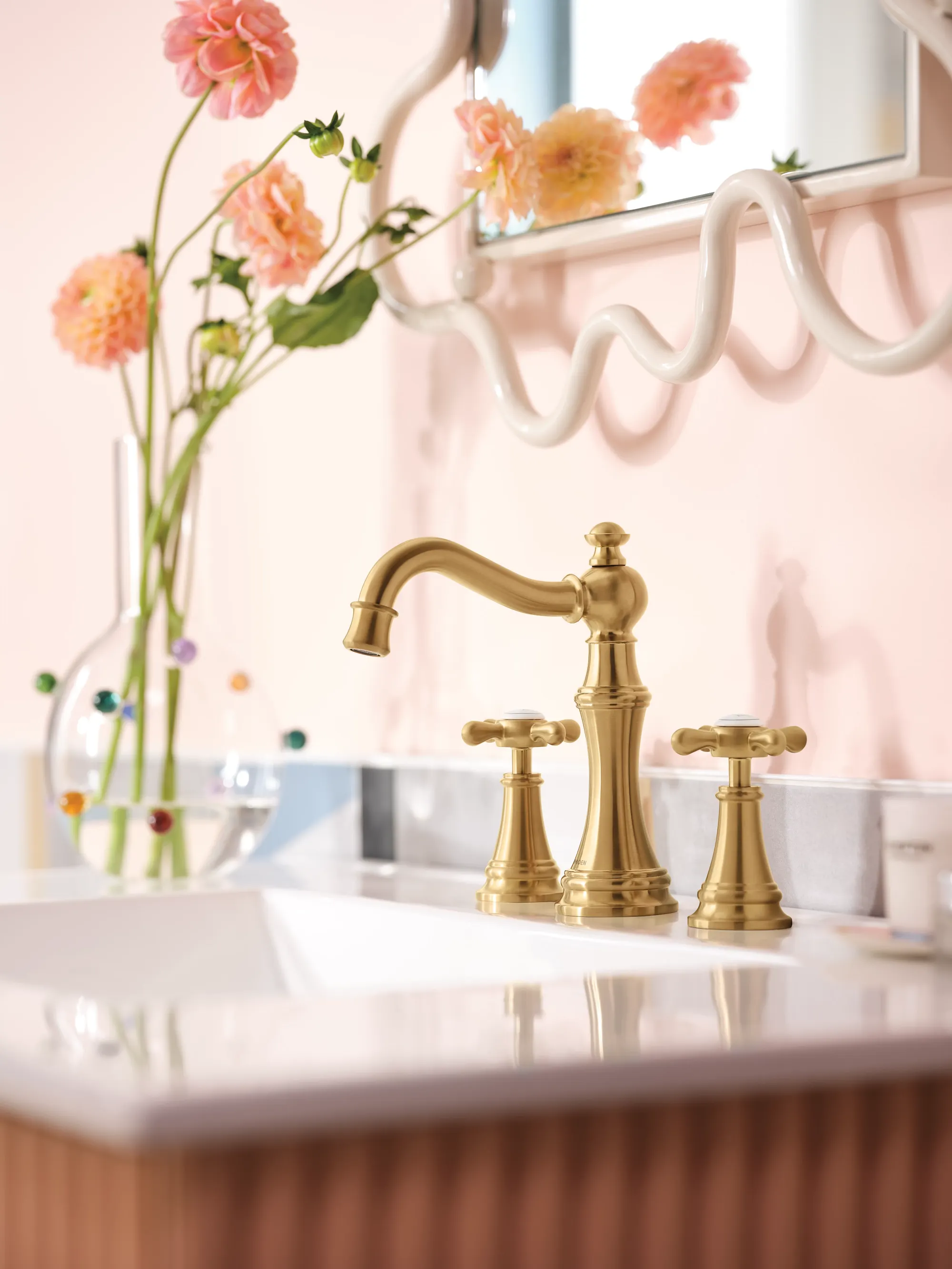 Weymouth Chrome Two-Handle High Arc Bathroom Faucet - Image 35