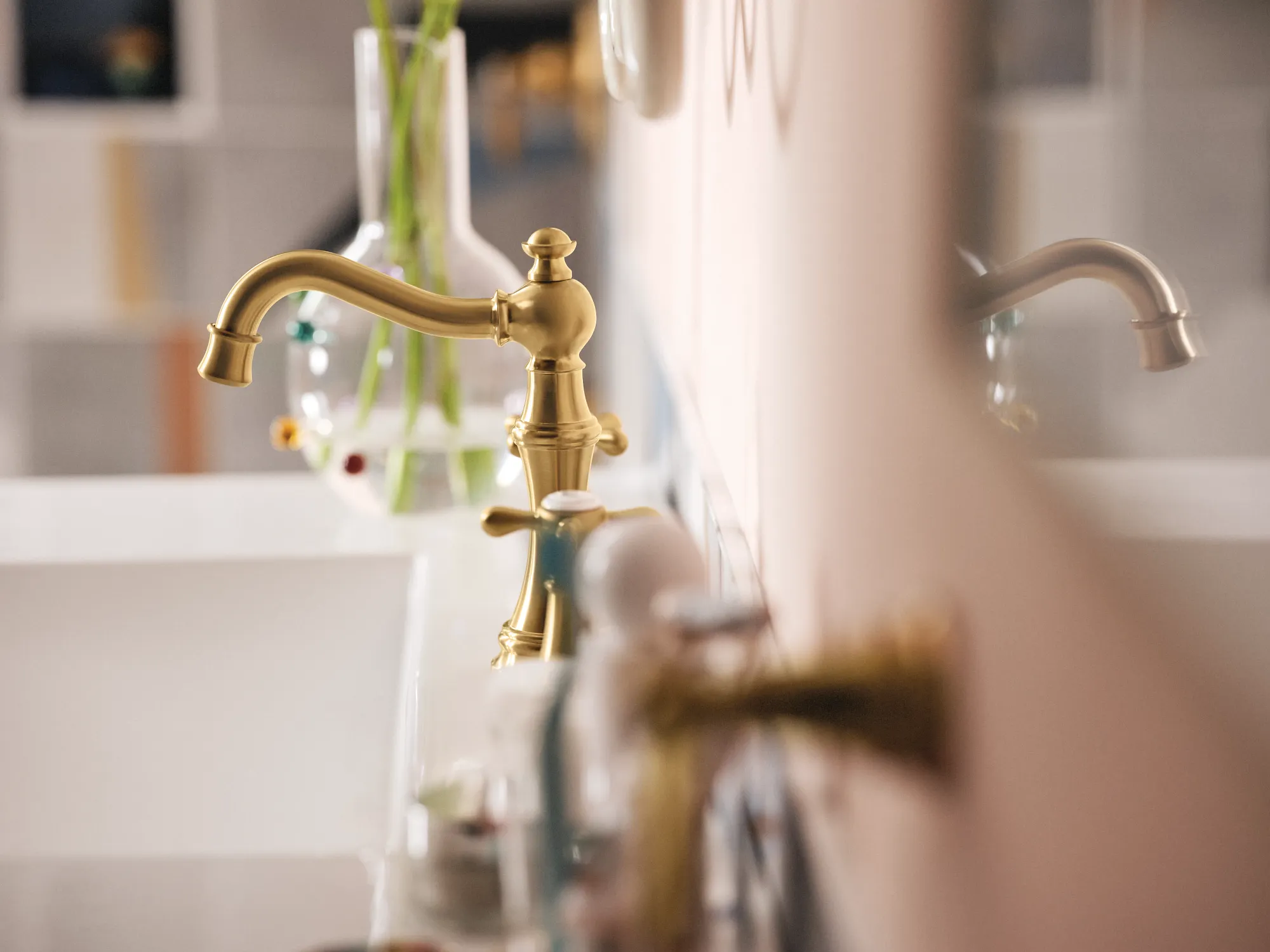 Weymouth Chrome Two-Handle High Arc Bathroom Faucet - Image 38