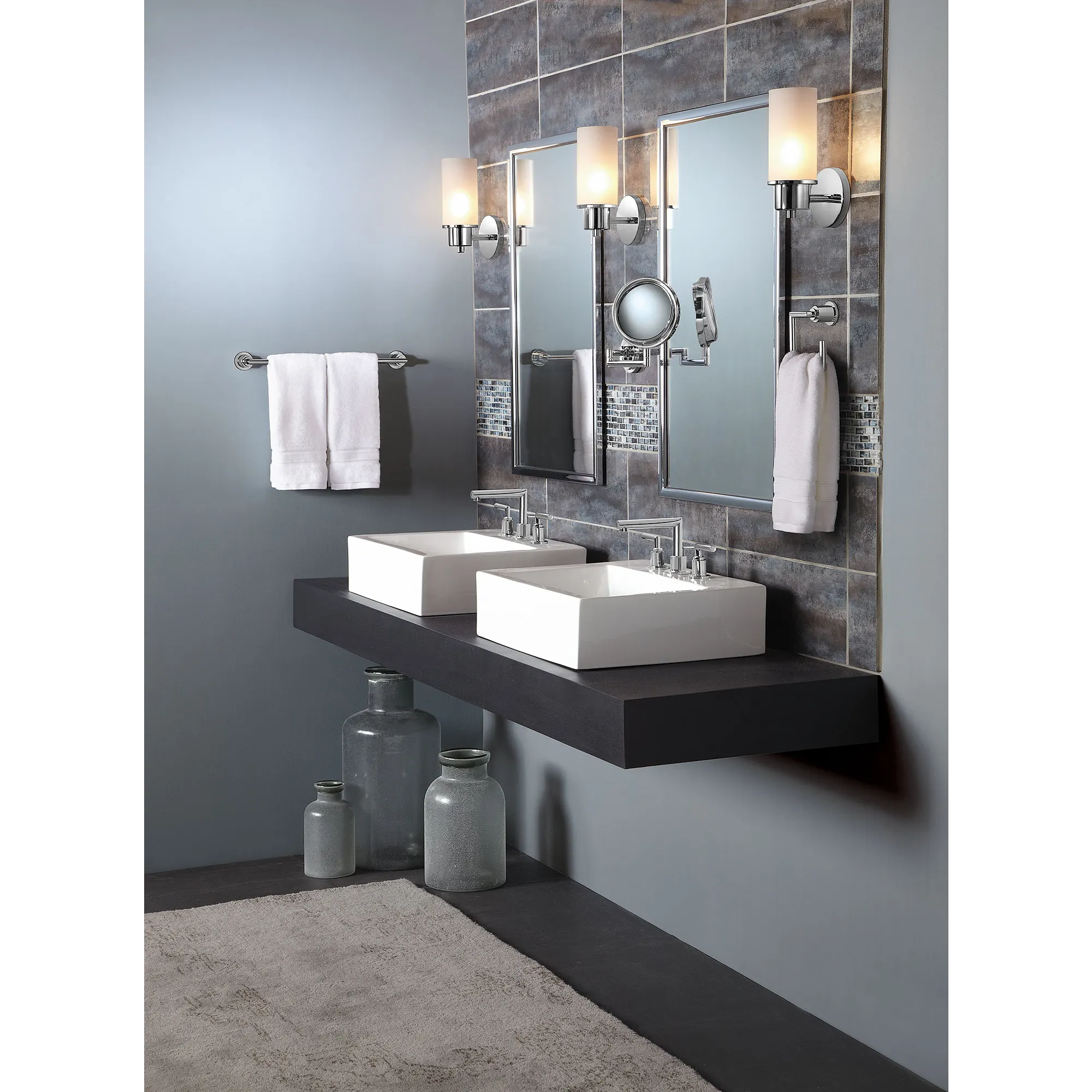 Arris Chrome Two-Handle Low Arc Bathroom Faucet - Image 23