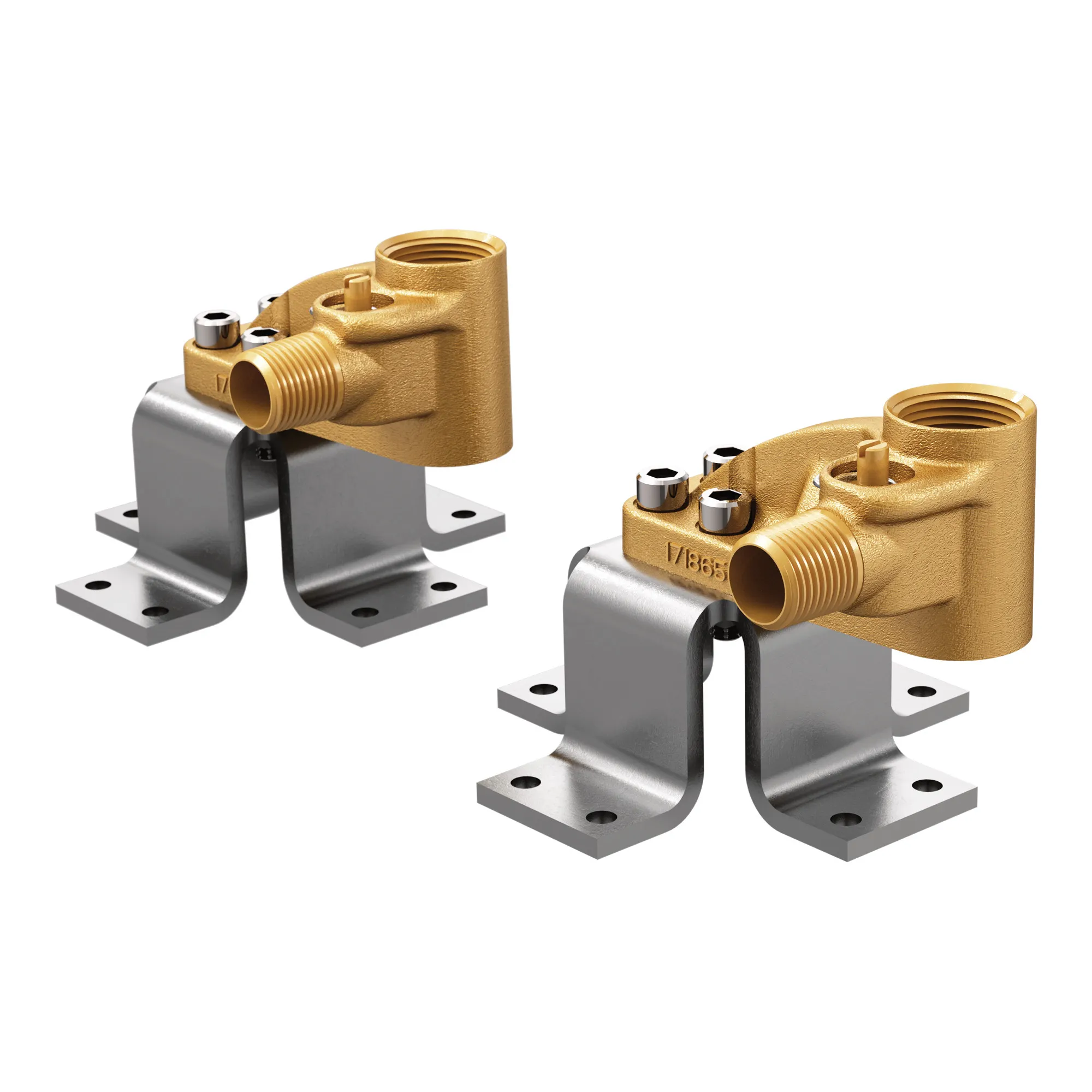 Moen Double Floor Mount Tub Filler Concrete Mounting System - Image 2