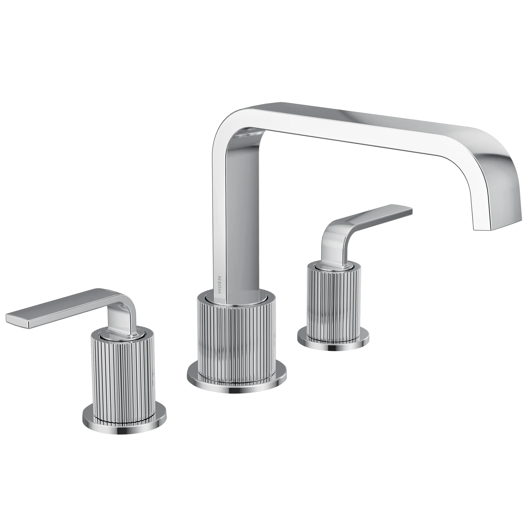Cambium Chrome two-handle high arc roman tub faucet