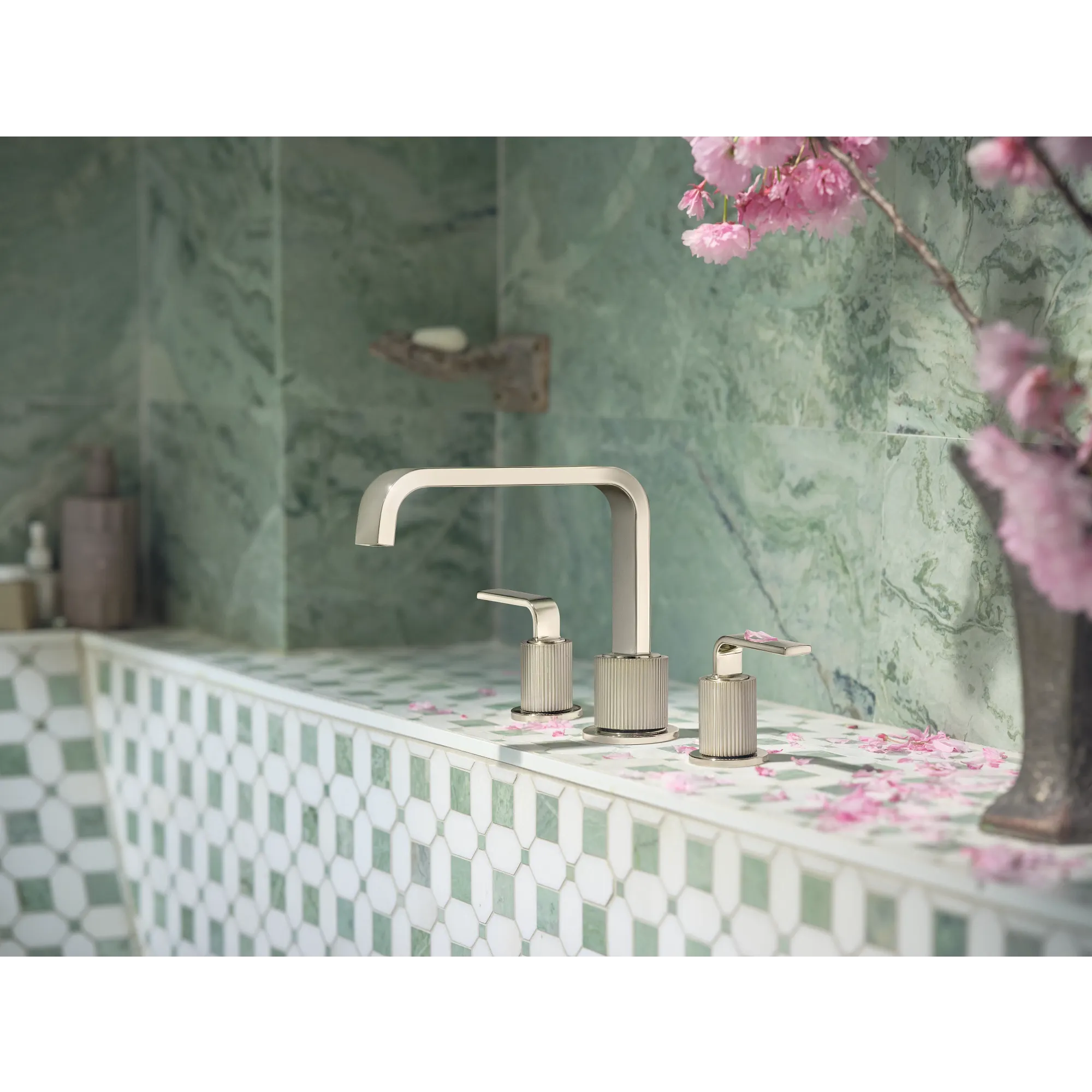 Cambium Chrome two-handle high arc roman tub faucet - Image 12