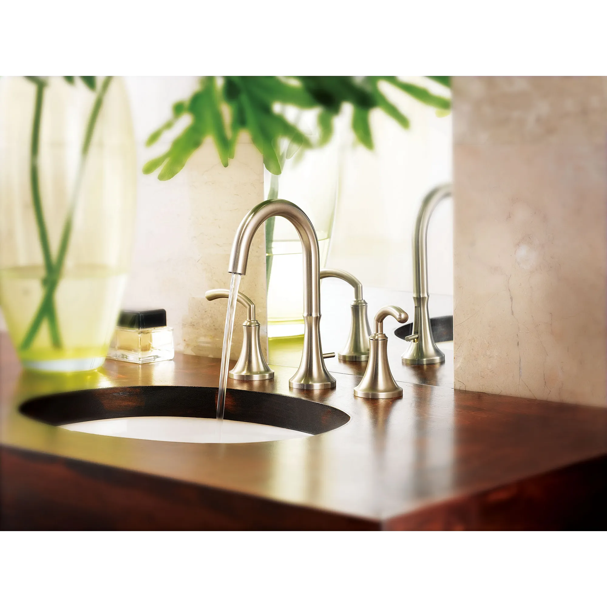 Icon Chrome Two-Handle High Arc Bathroom Faucet - Image 5