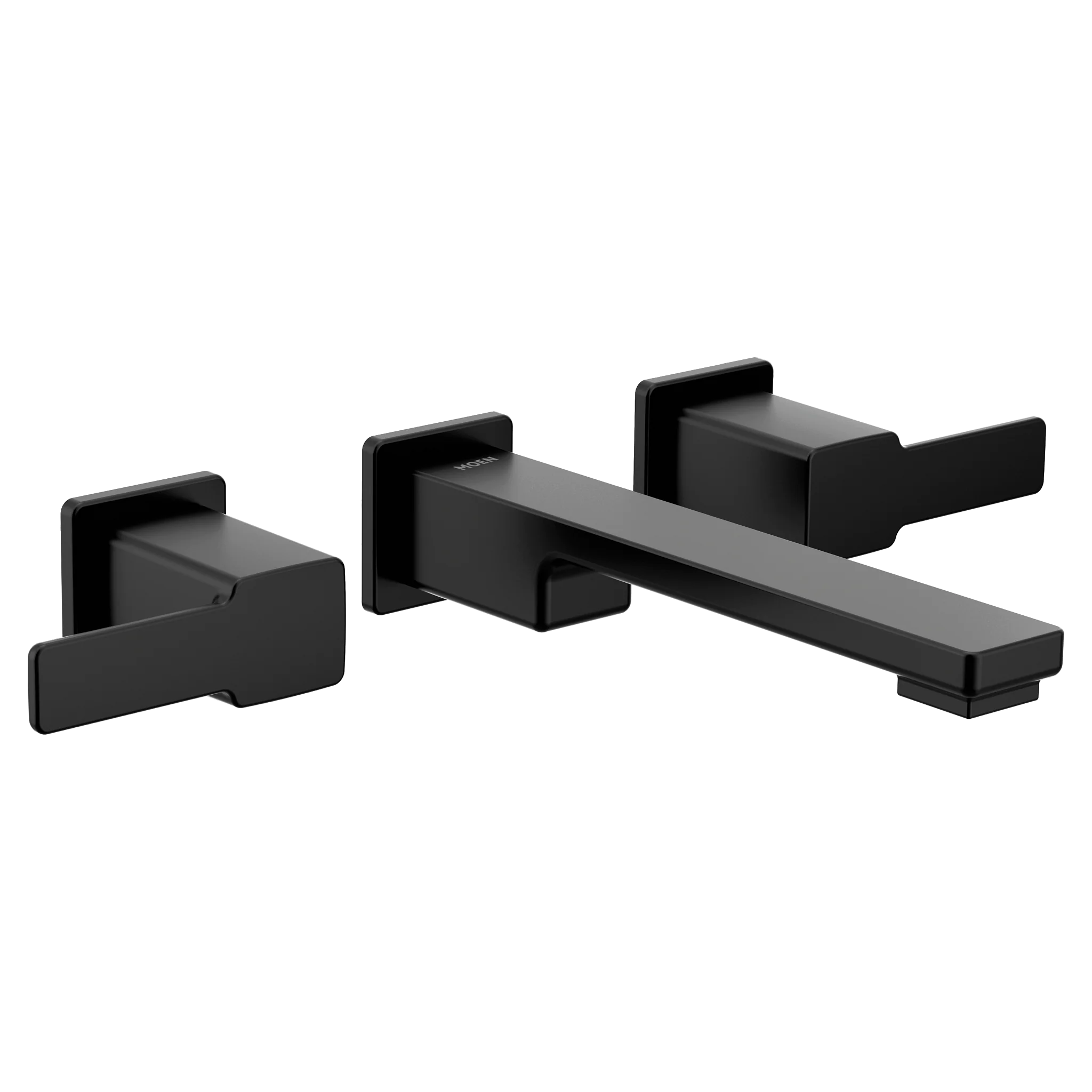 90 Degree Chrome Two-Handle Wall Mount Bathroom Faucet - Image 4