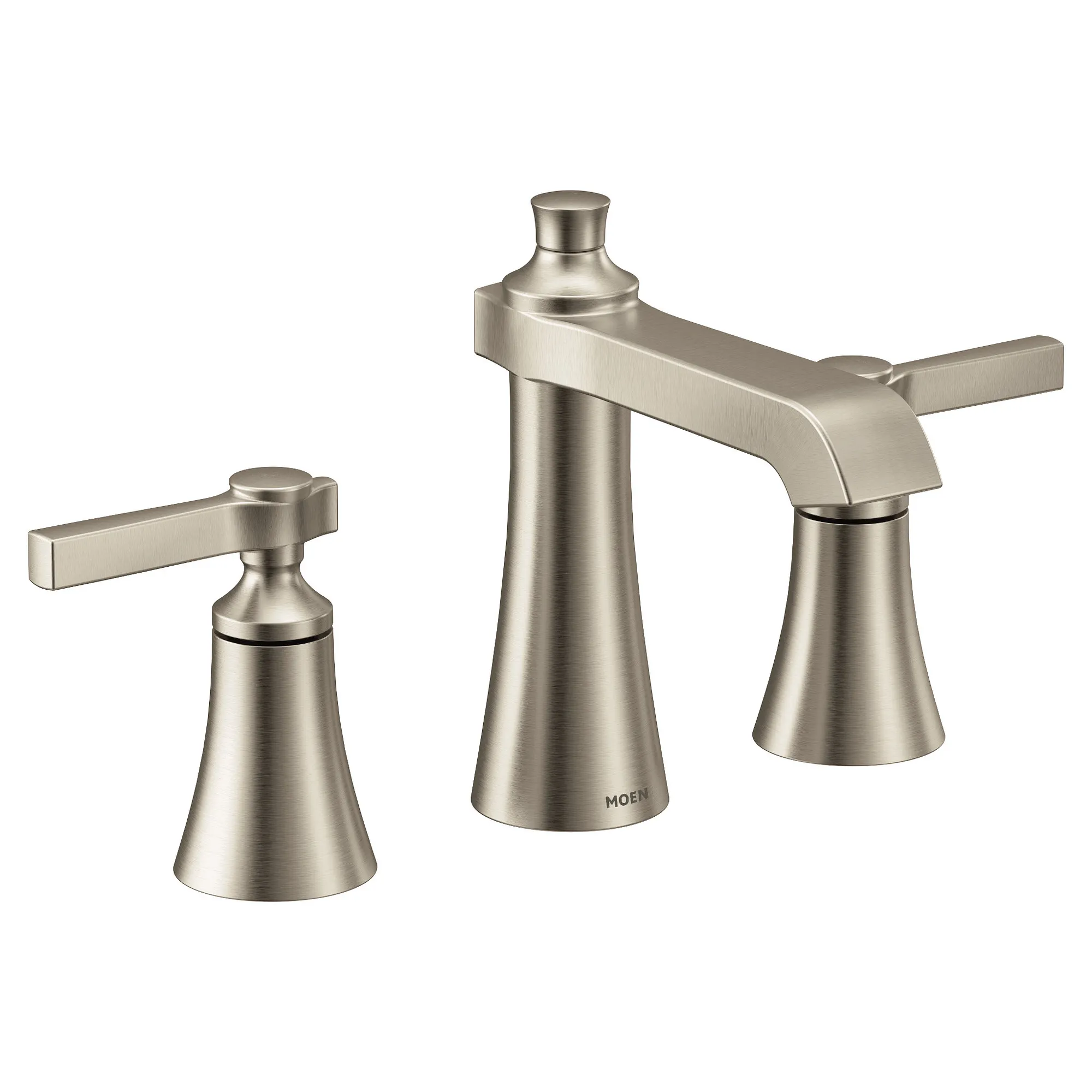 Flara Chrome Two-Handle High Arc Bathroom Faucet - Image 10