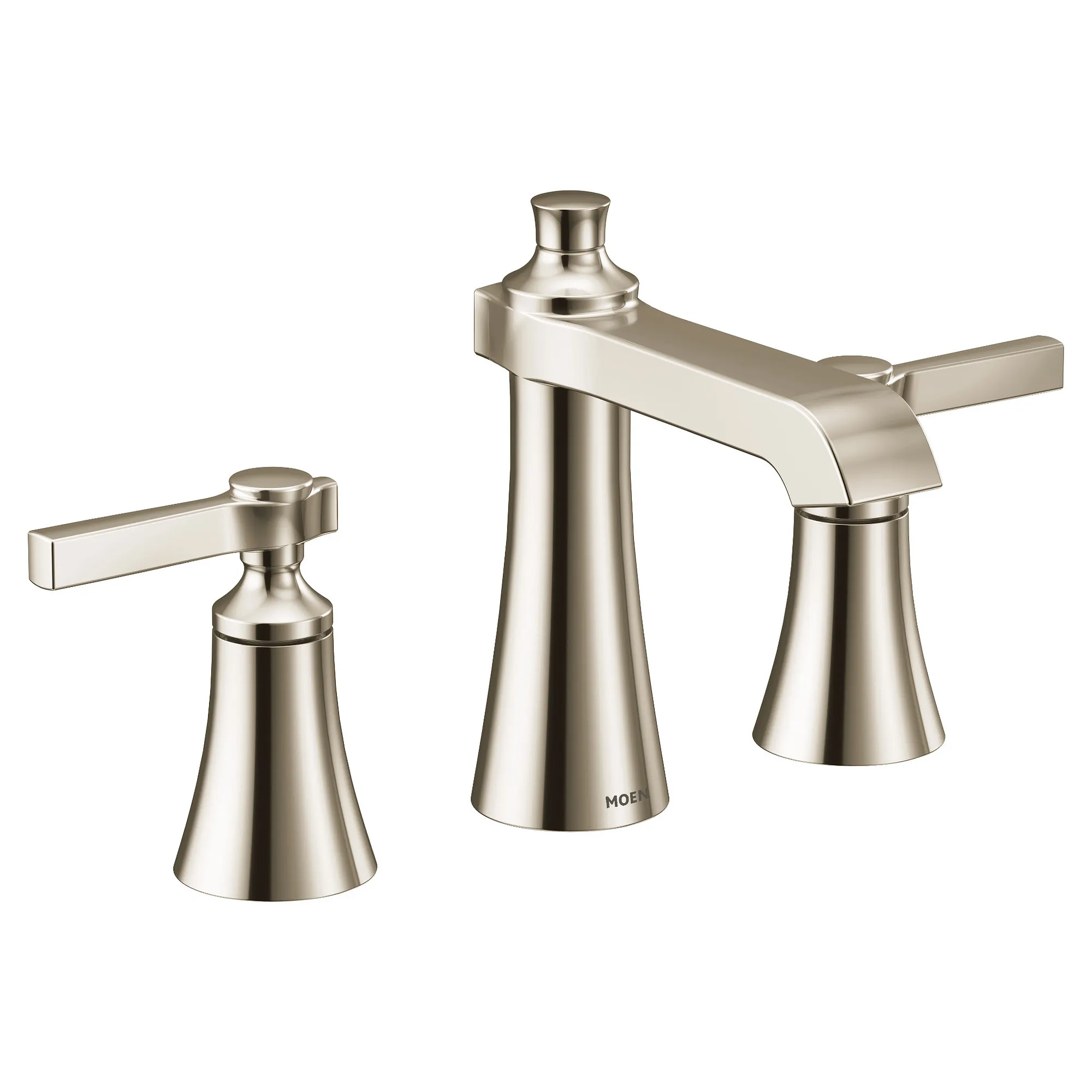 Flara Chrome Two-Handle High Arc Bathroom Faucet - Image 6