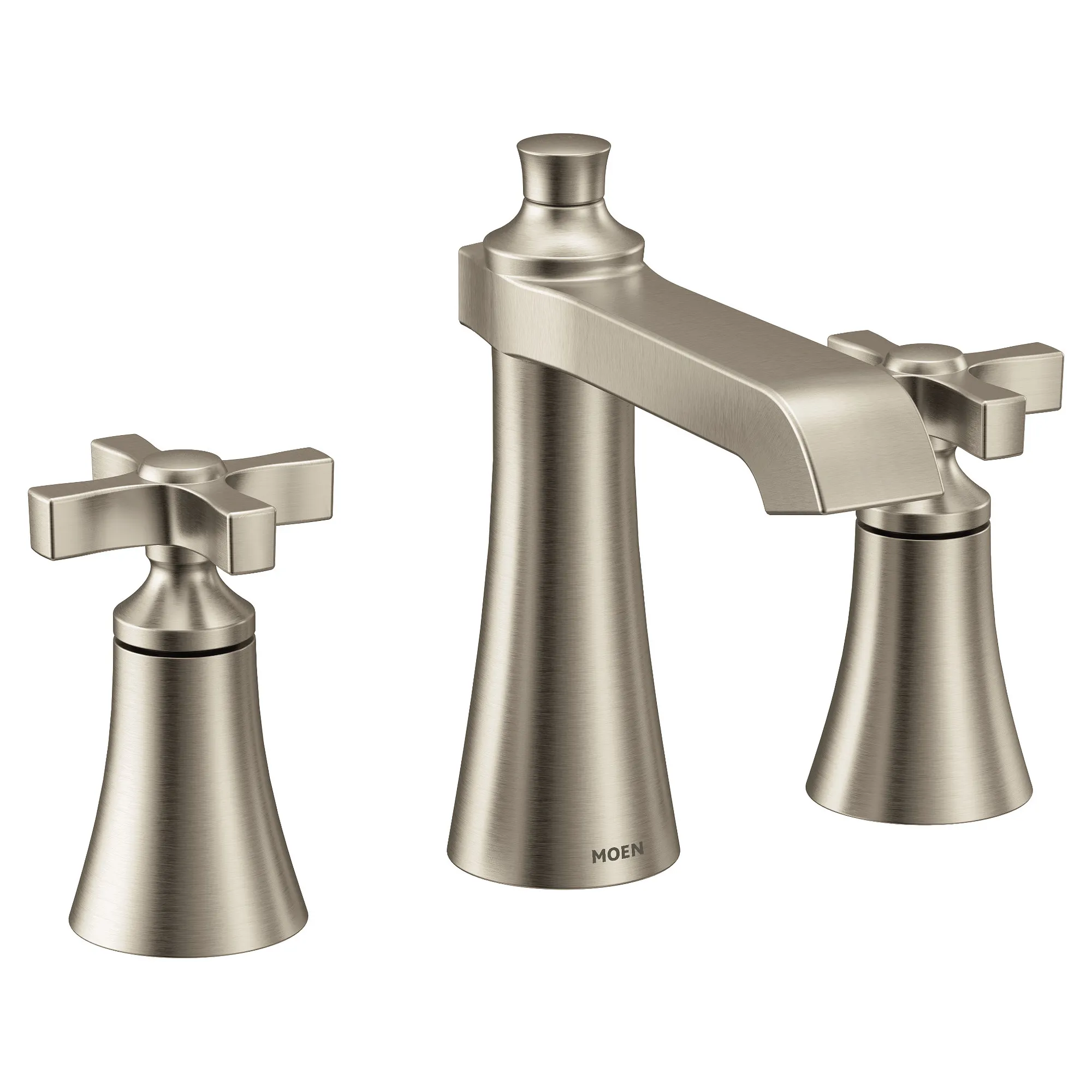 Flara Chrome Two-Handle High Arc Bathroom Faucet - Image 11