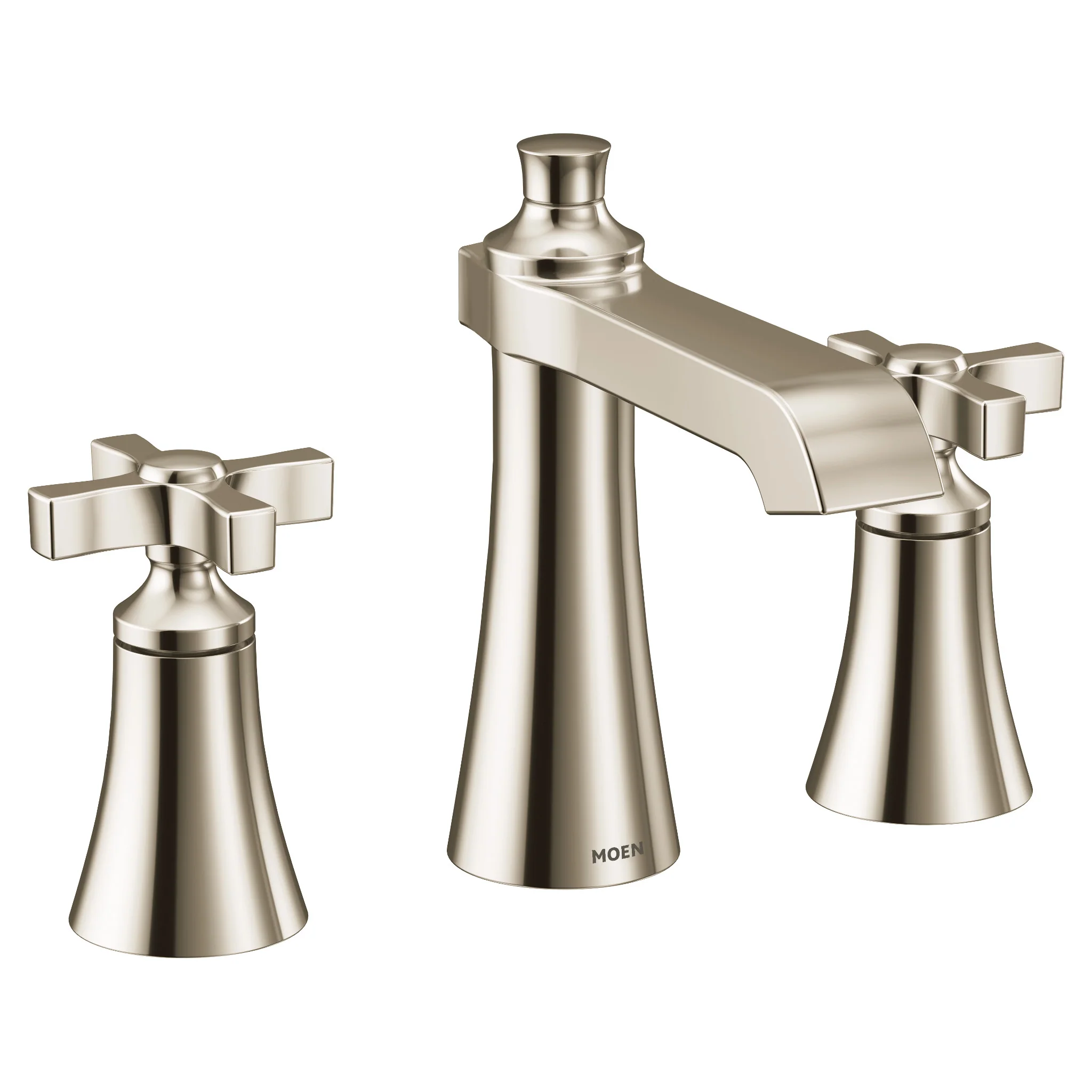 Flara Chrome Two-Handle High Arc Bathroom Faucet - Image 7