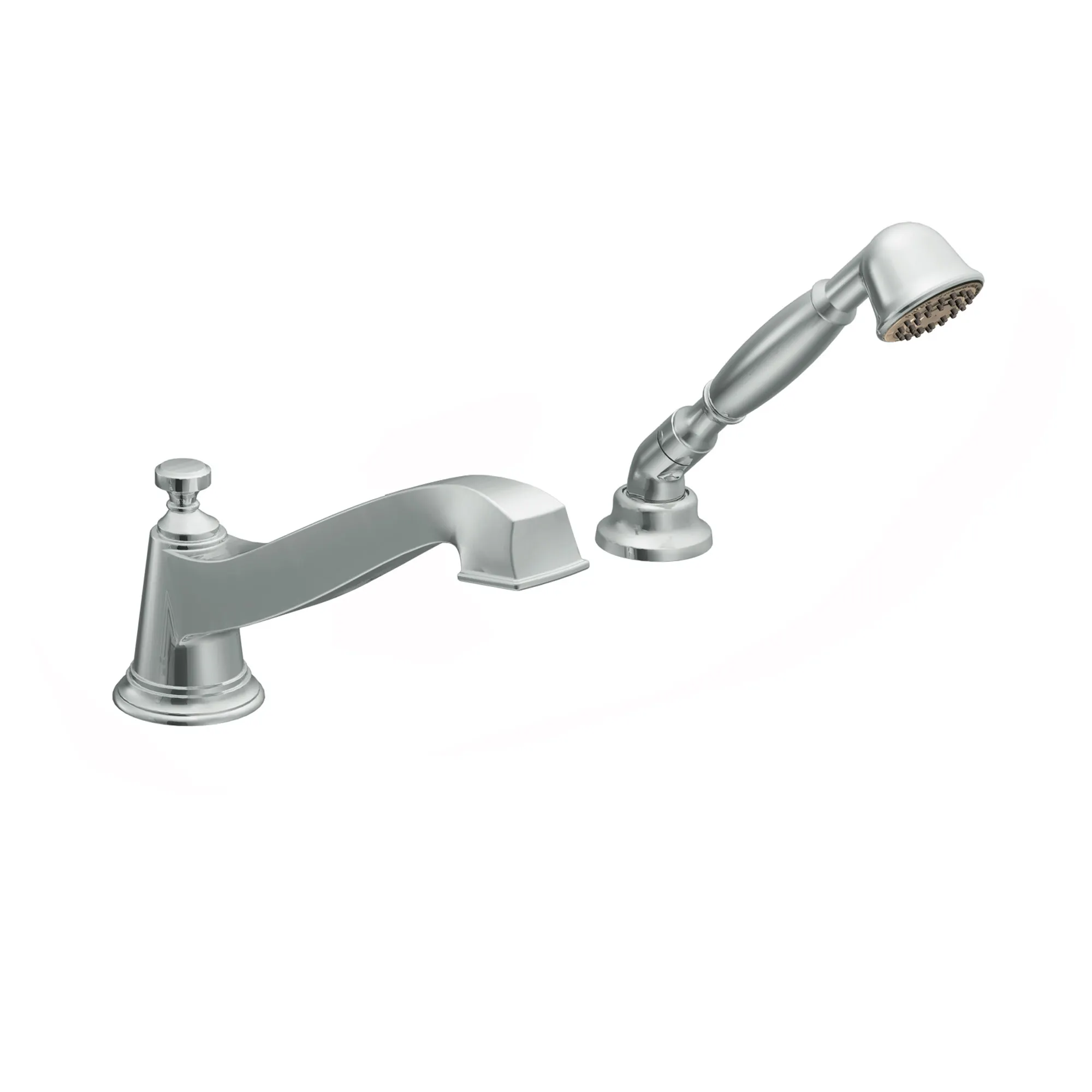 Rothbury Chrome low arc roman tub faucet includes hand shower - Image 2
