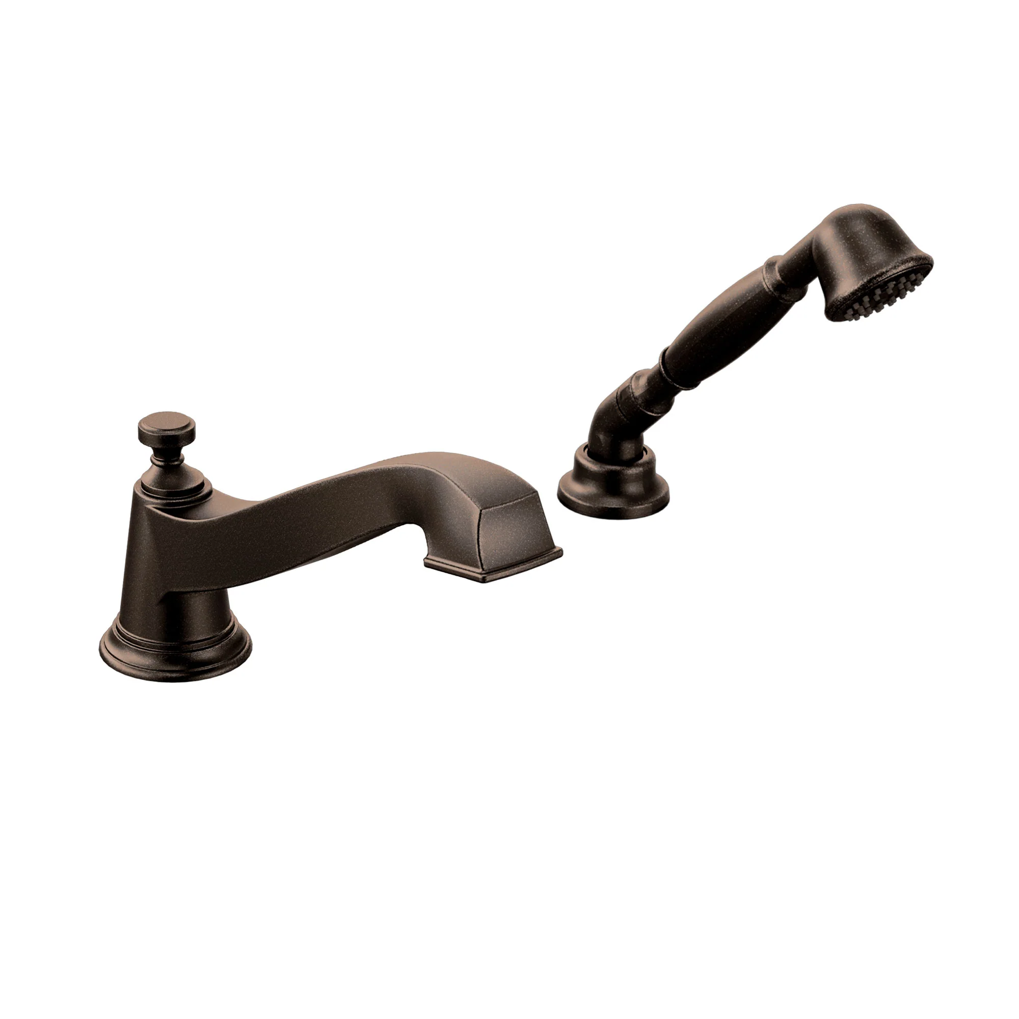 Rothbury Chrome low arc roman tub faucet includes hand shower - Image 3