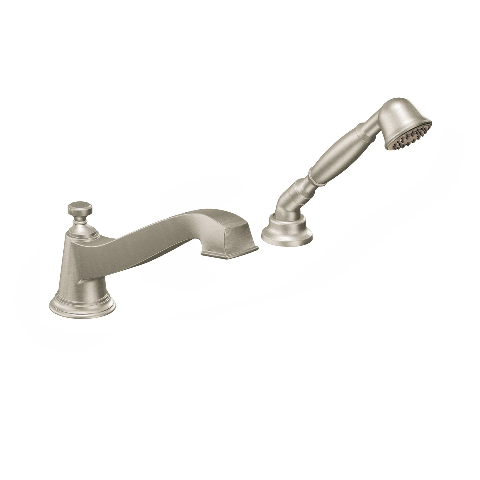Rothbury Chrome low arc roman tub faucet includes hand shower - Image 5