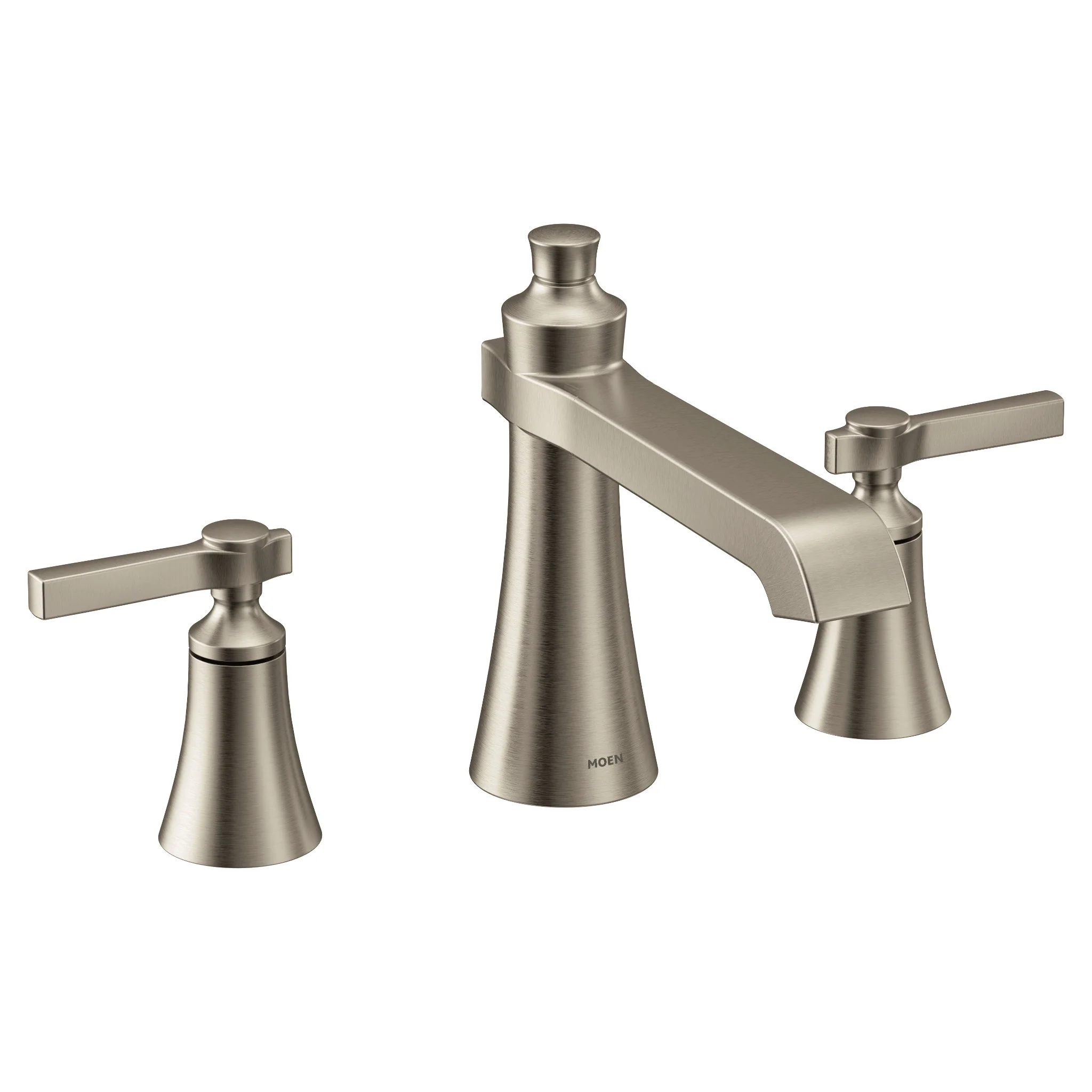 Flara Chrome two-handle high arc roman tub faucet - Image 5