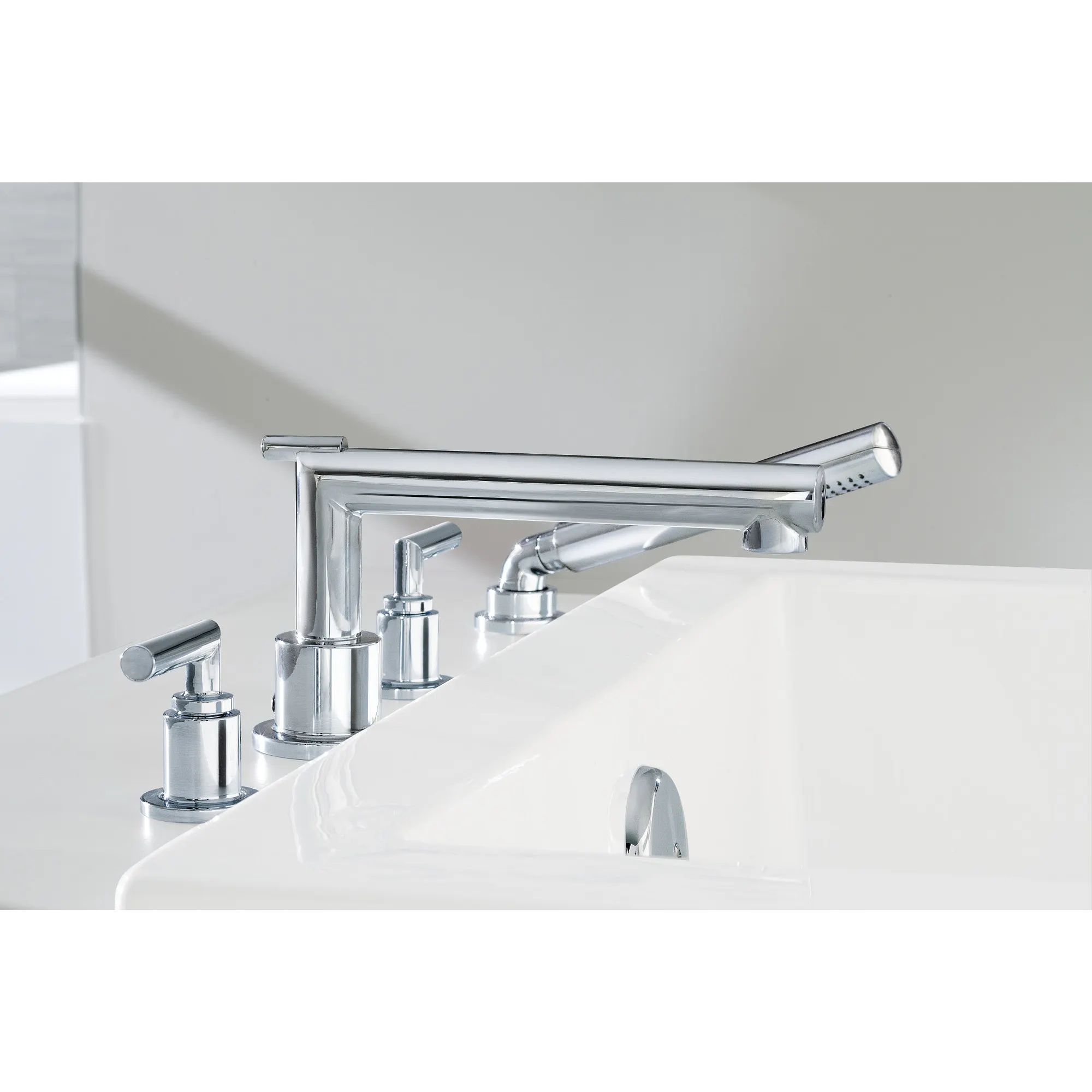 Arris Chrome Two-Handle Roman Tub Faucet - Image 10