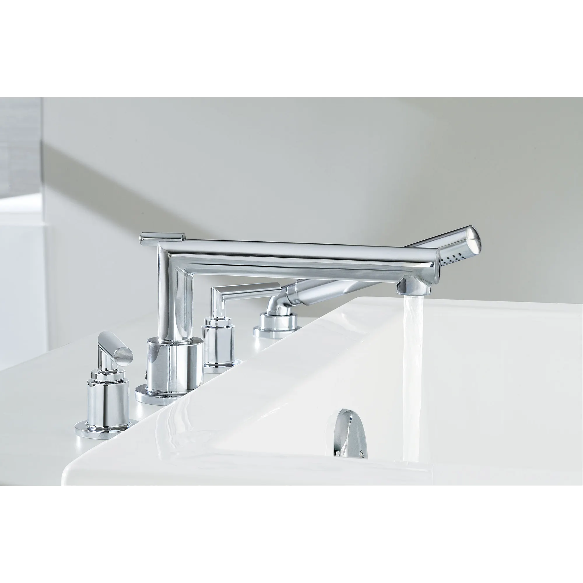 Arris Chrome Two-Handle Roman Tub Faucet - Image 2