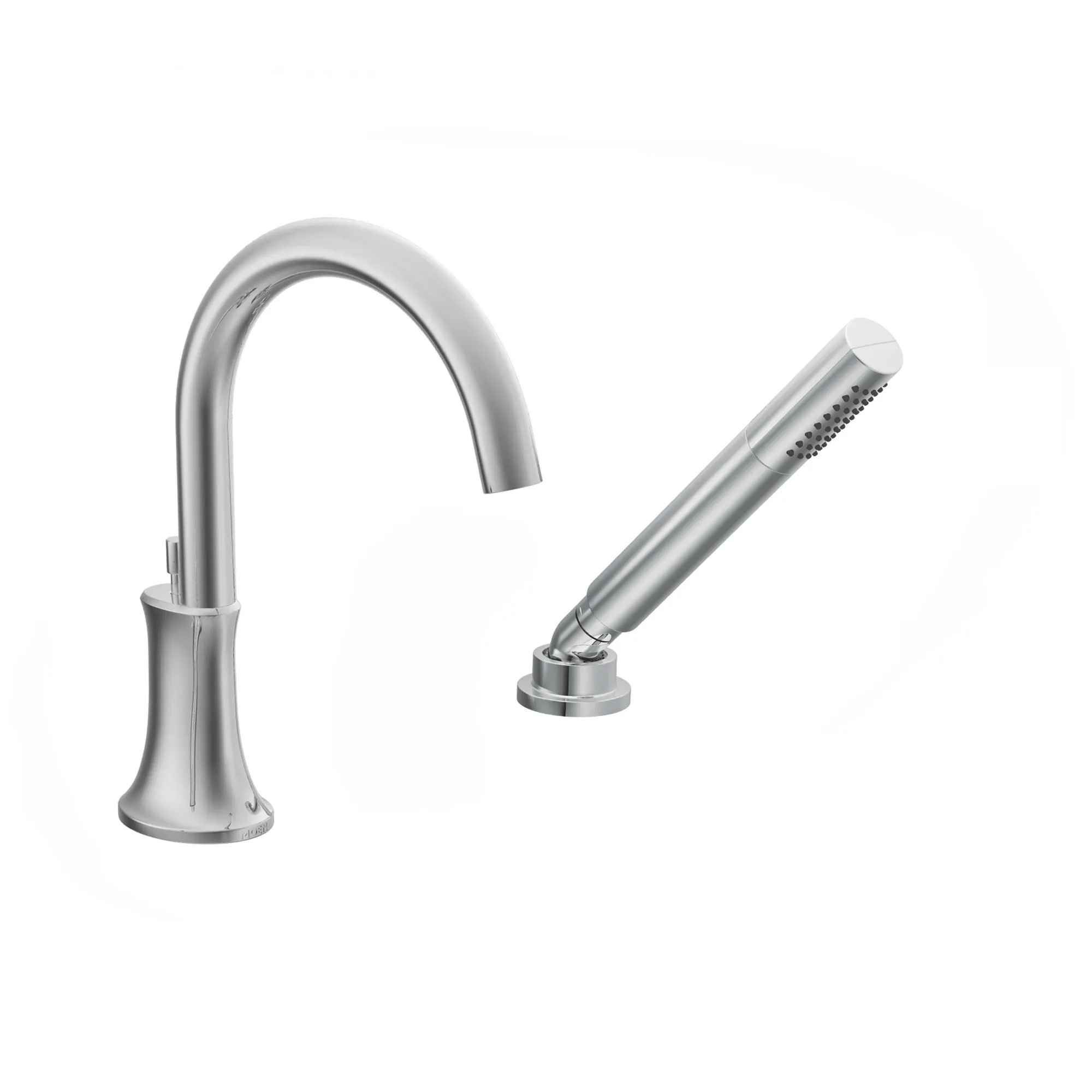 Icon Chrome high arc roman tub faucet includes hand shower - Image 2