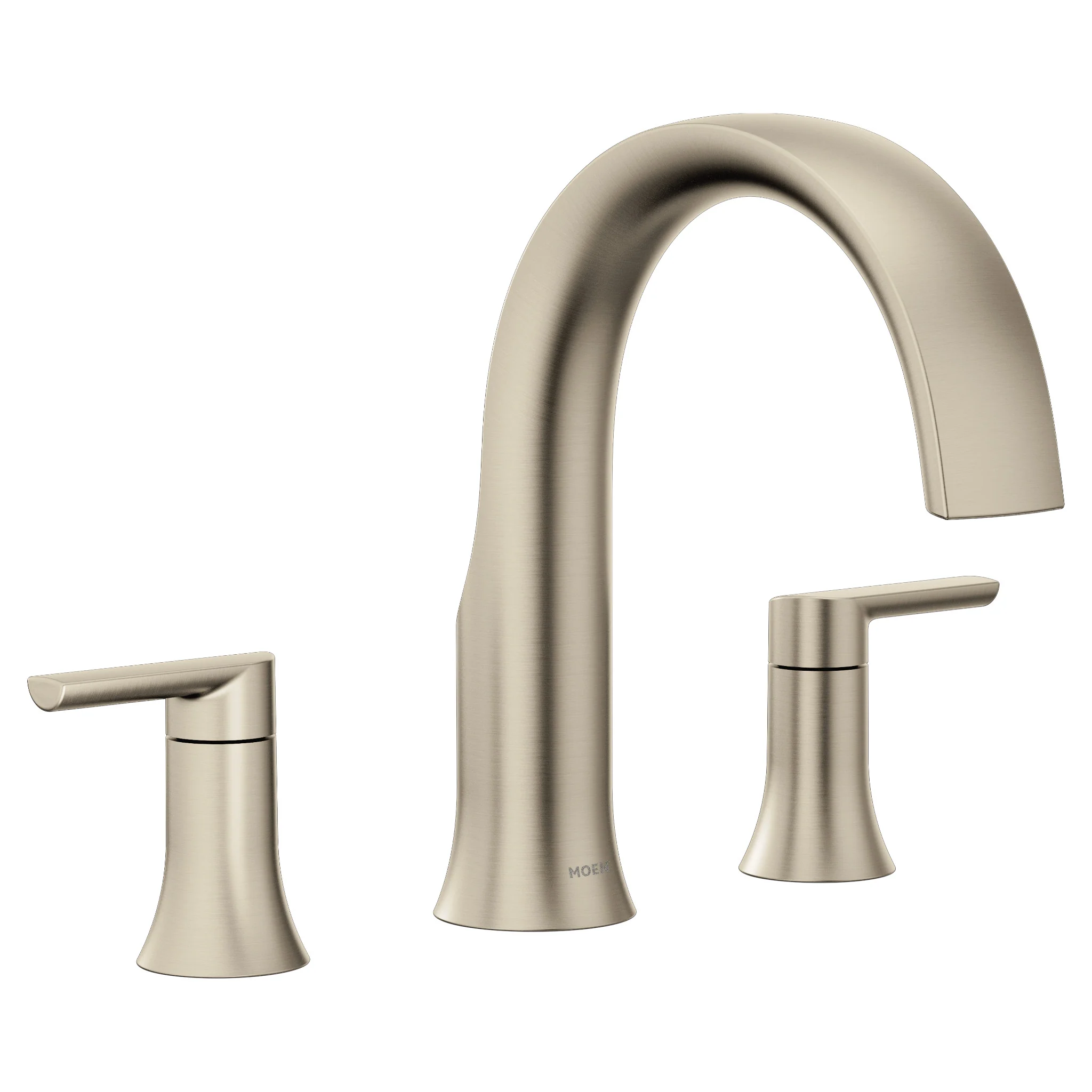 Doux Chrome Two-Handle Non-Diverter Roman Tub Faucet - Image 5