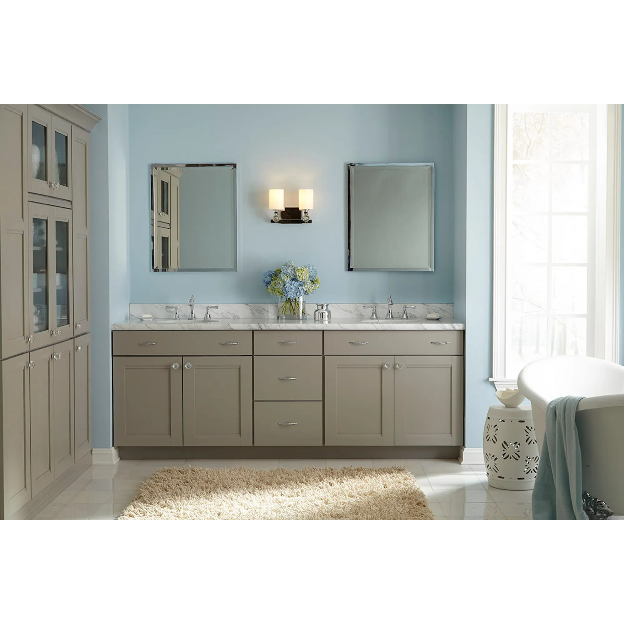 Wynford Chrome two-handle high arc bathroom faucet - Image 6