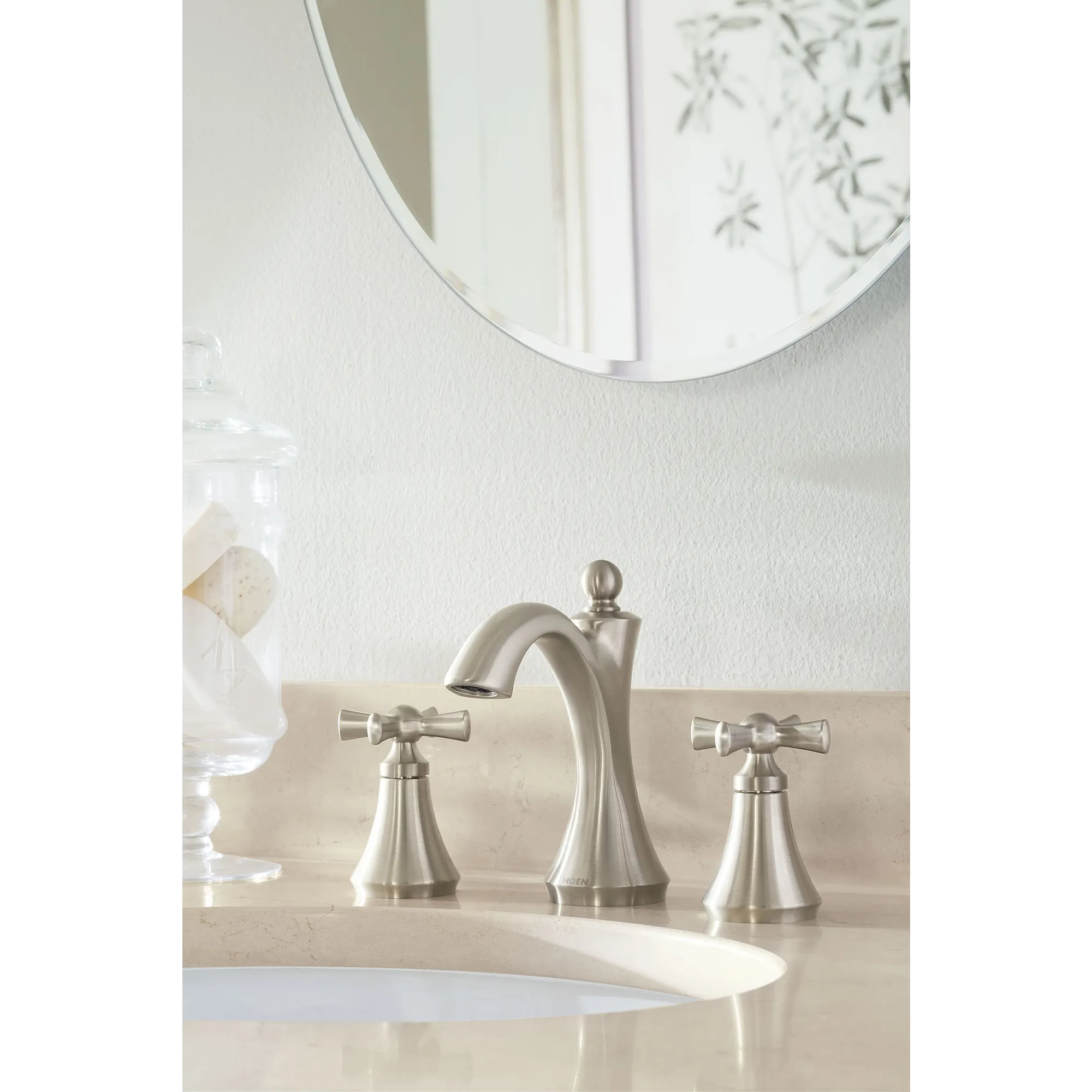 Wynford Chrome two-handle high arc bathroom faucet - Image 8