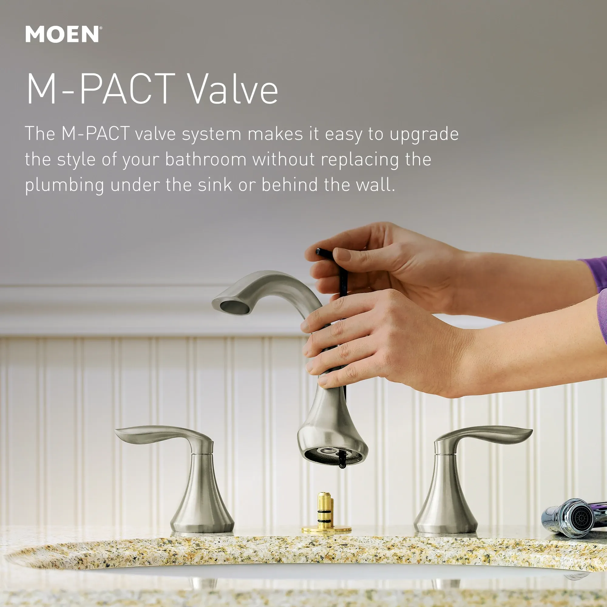 Boardwalk Two-Handle Widespread Bathroom Sink Faucet - Image 4