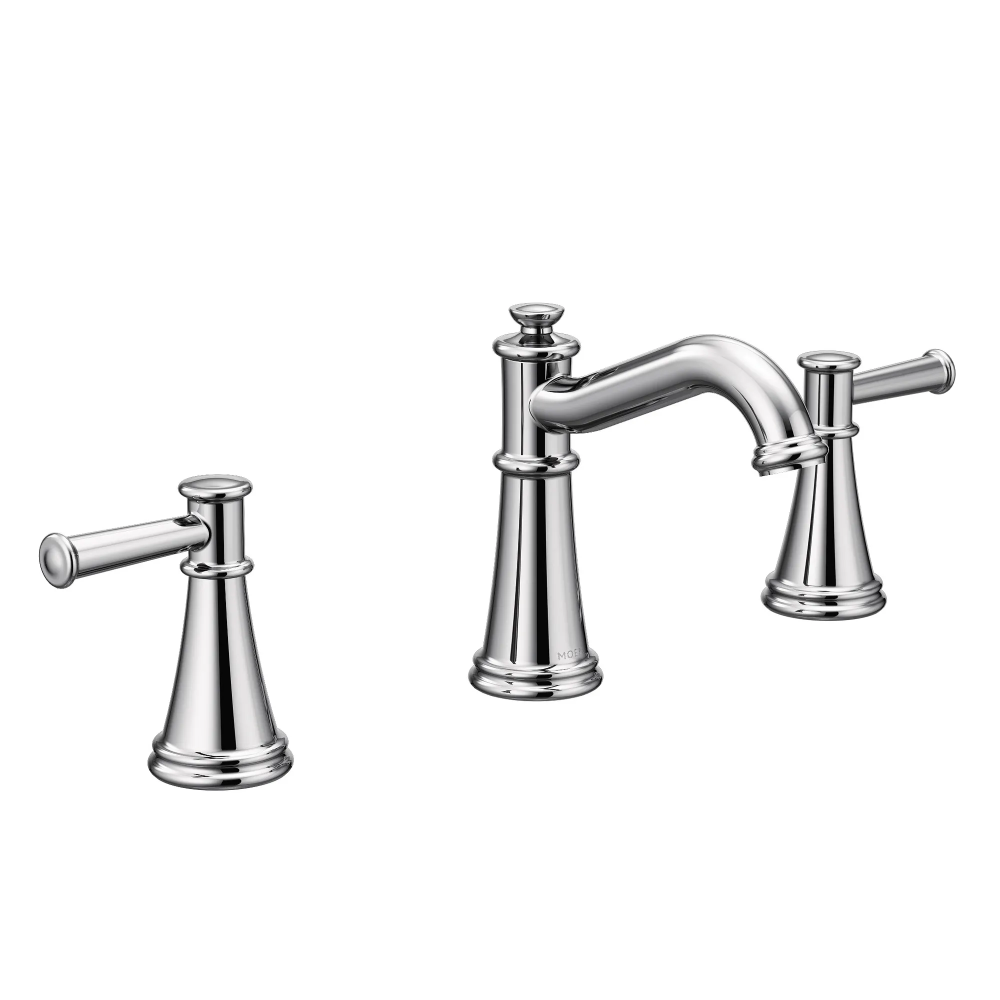 Belfield Chrome two-handle high arc bathroom faucet - Image 2
