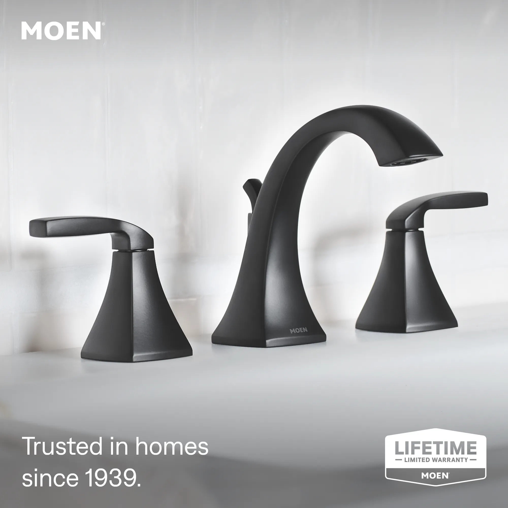 Voss Chrome two-handle high arc bathroom faucet - Image 10