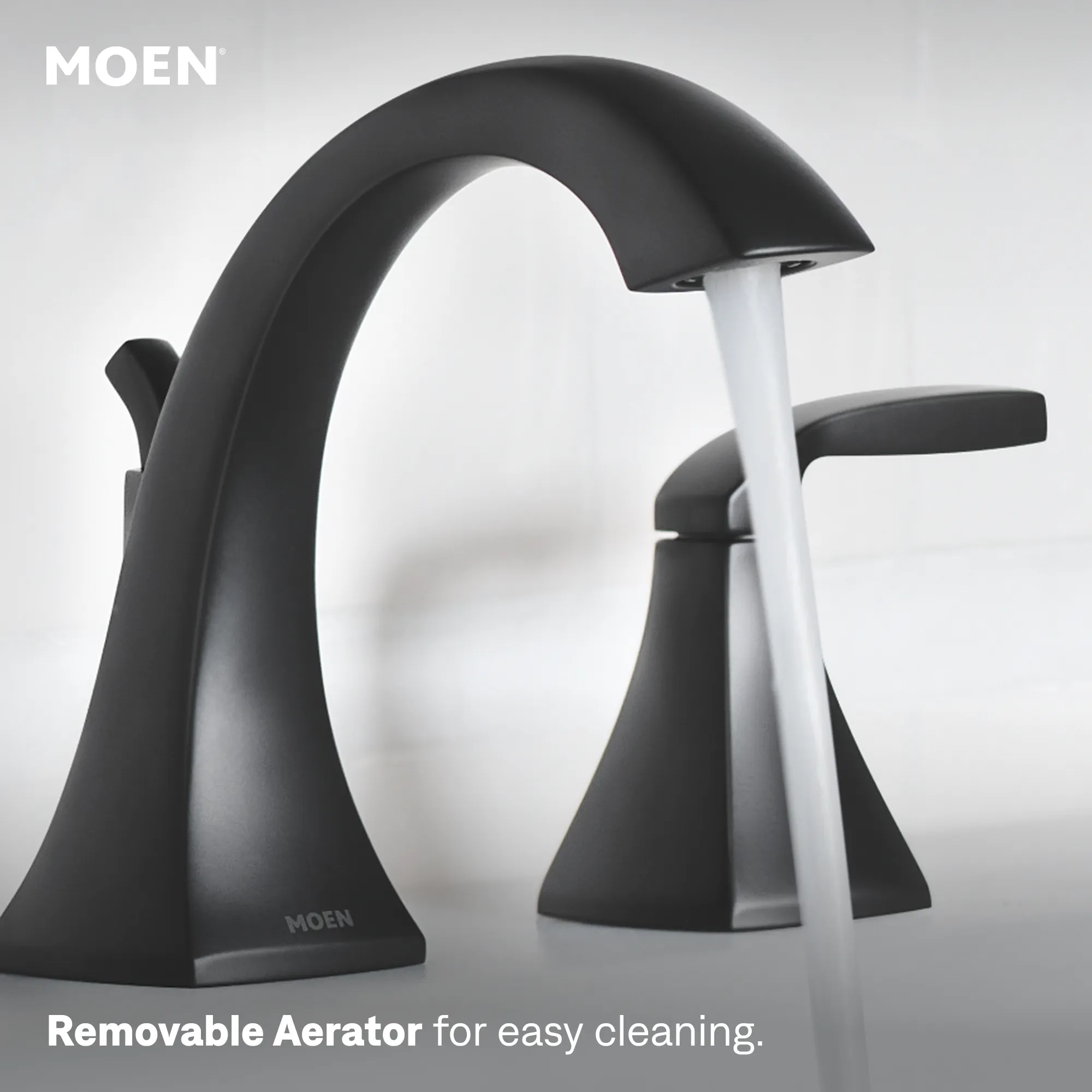 Voss Chrome two-handle high arc bathroom faucet - Image 14