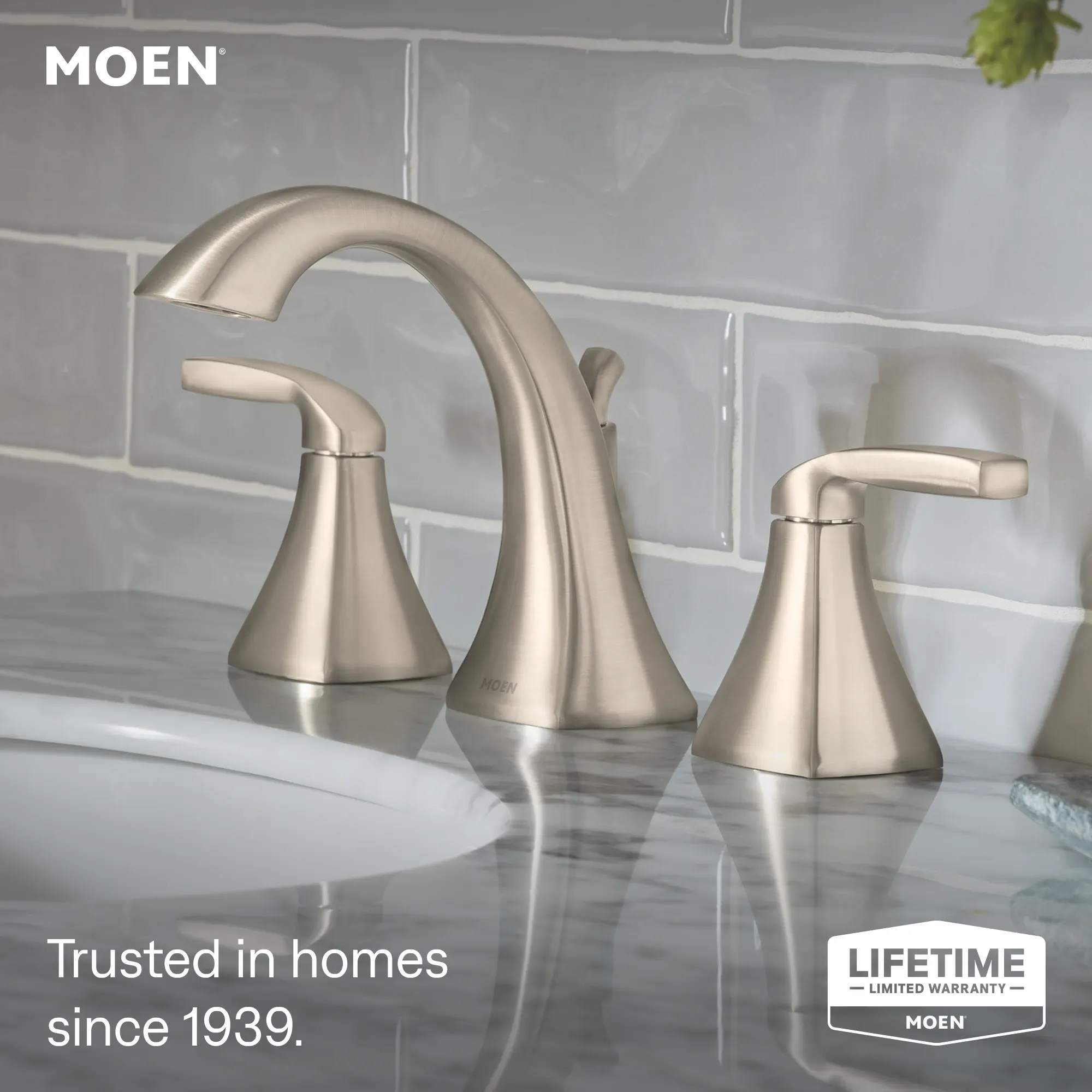 Voss Chrome two-handle high arc bathroom faucet - Image 35