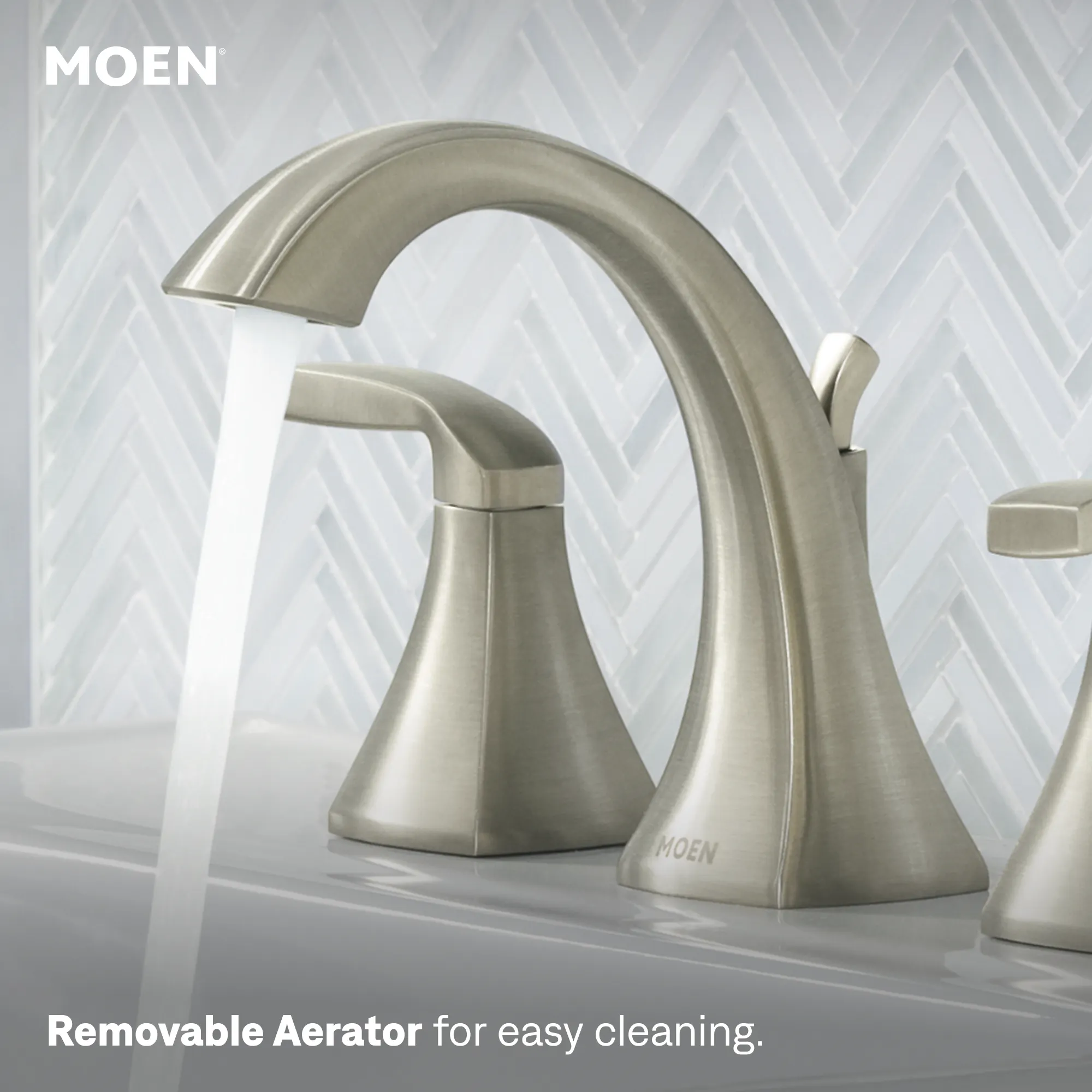 Voss Chrome two-handle high arc bathroom faucet - Image 36