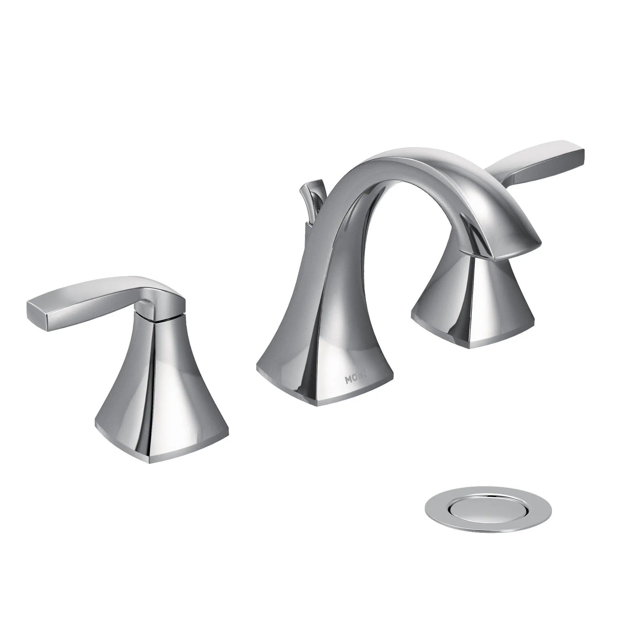 Voss Chrome two-handle high arc bathroom faucet - Image 8