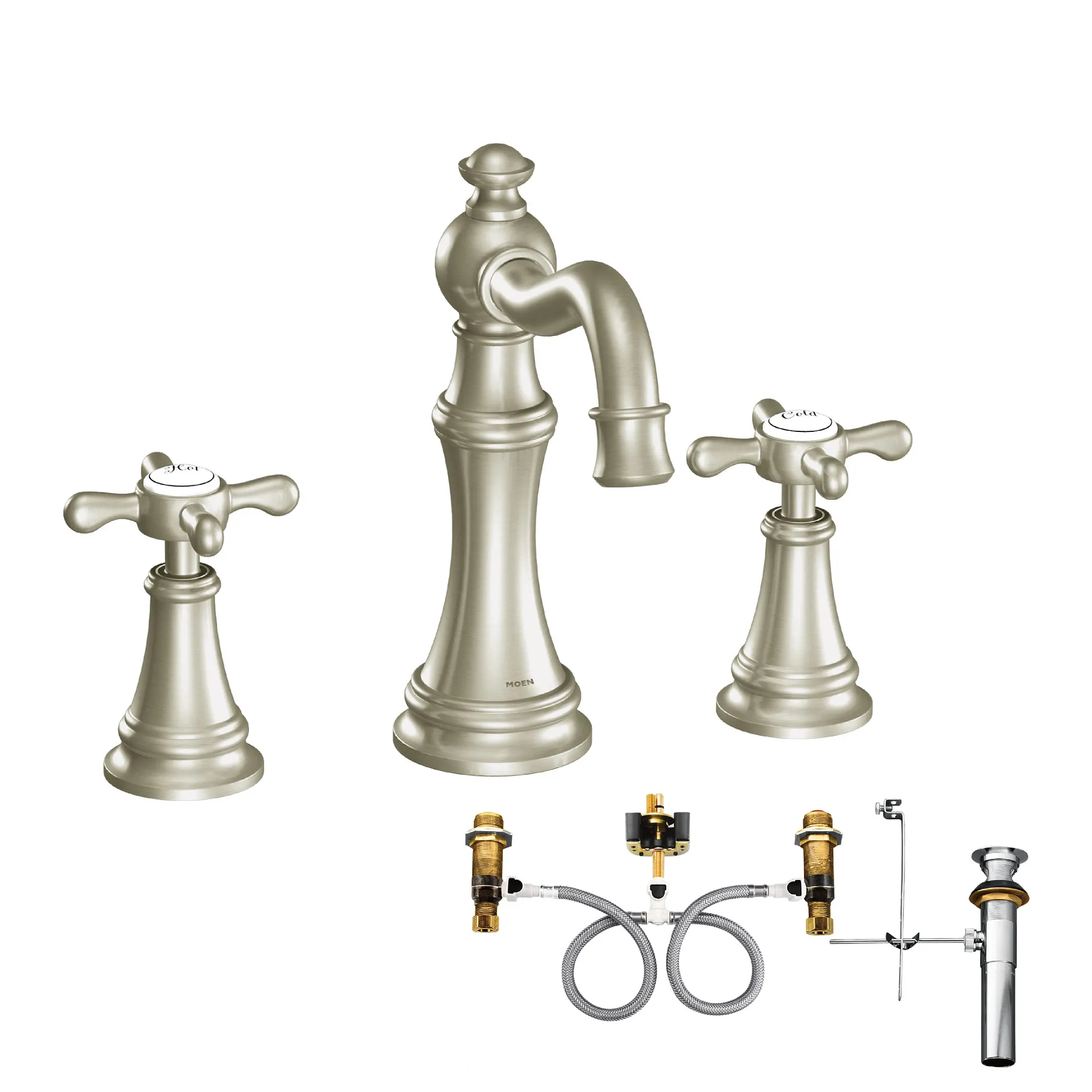 Weymouth Chrome two-handle high arc bathroom faucet - Image 14