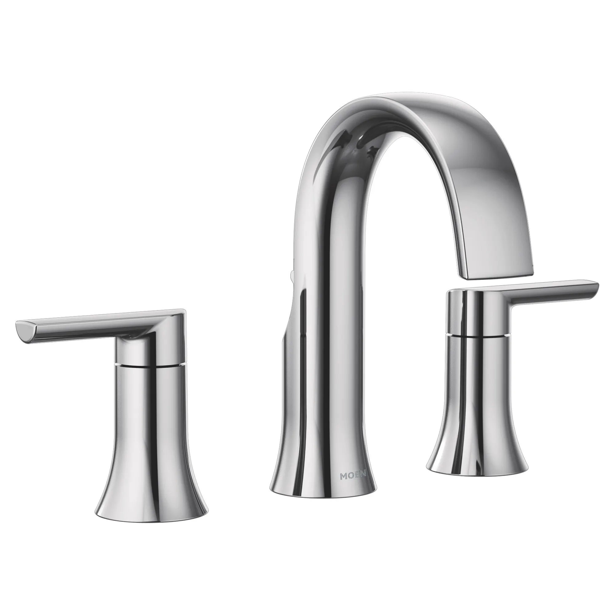 Doux Chrome two-handle high arc bathroom faucet - Image 3