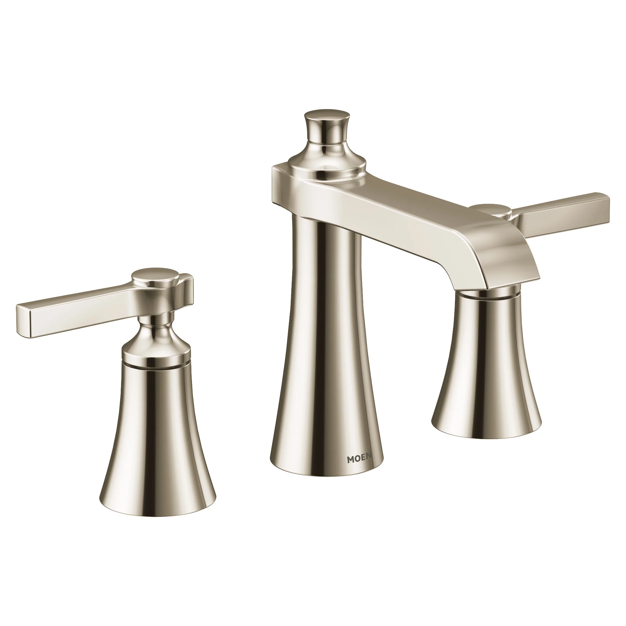 Flara Chrome two-handle high arc bathroom faucet - Image 3