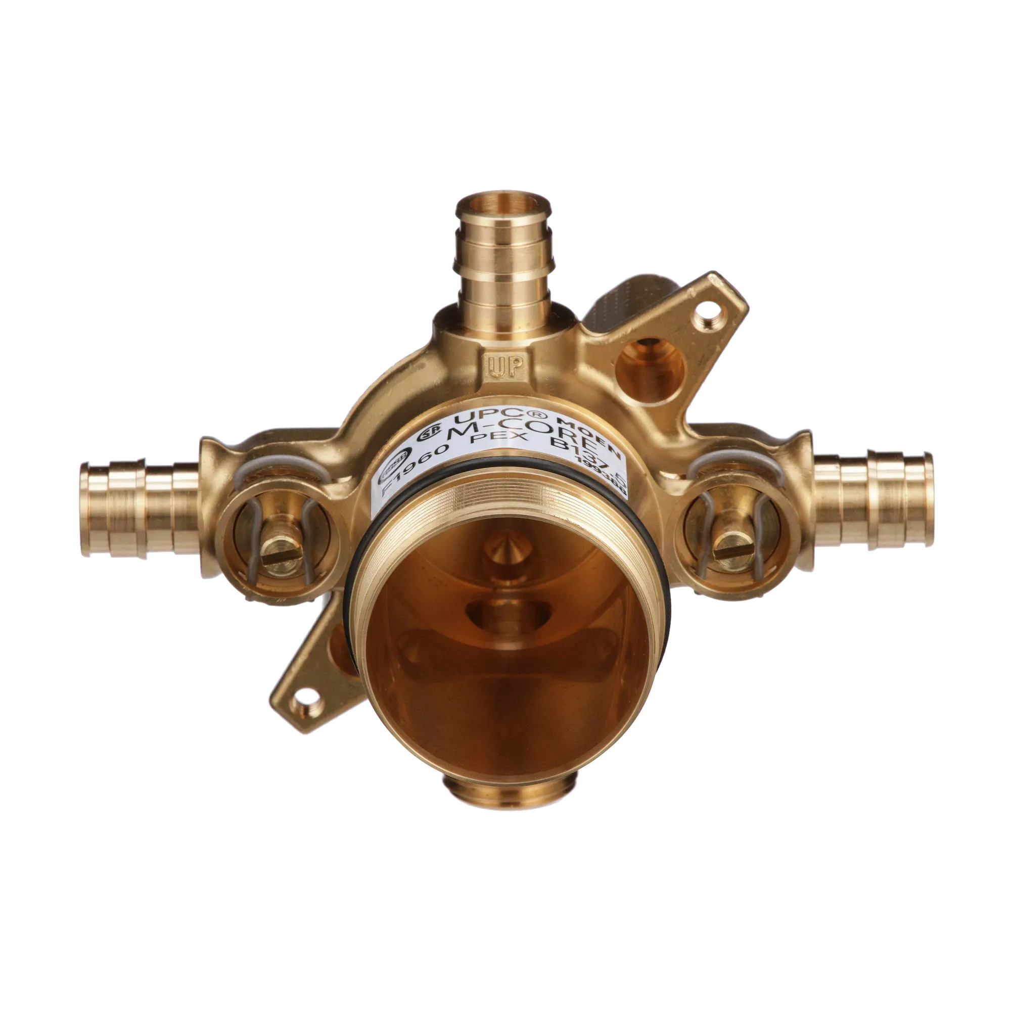 M-CORE 4 Port 1/2" Cold Exp Pex With Cc/ips Tub Connection Includes Stops - Image 2