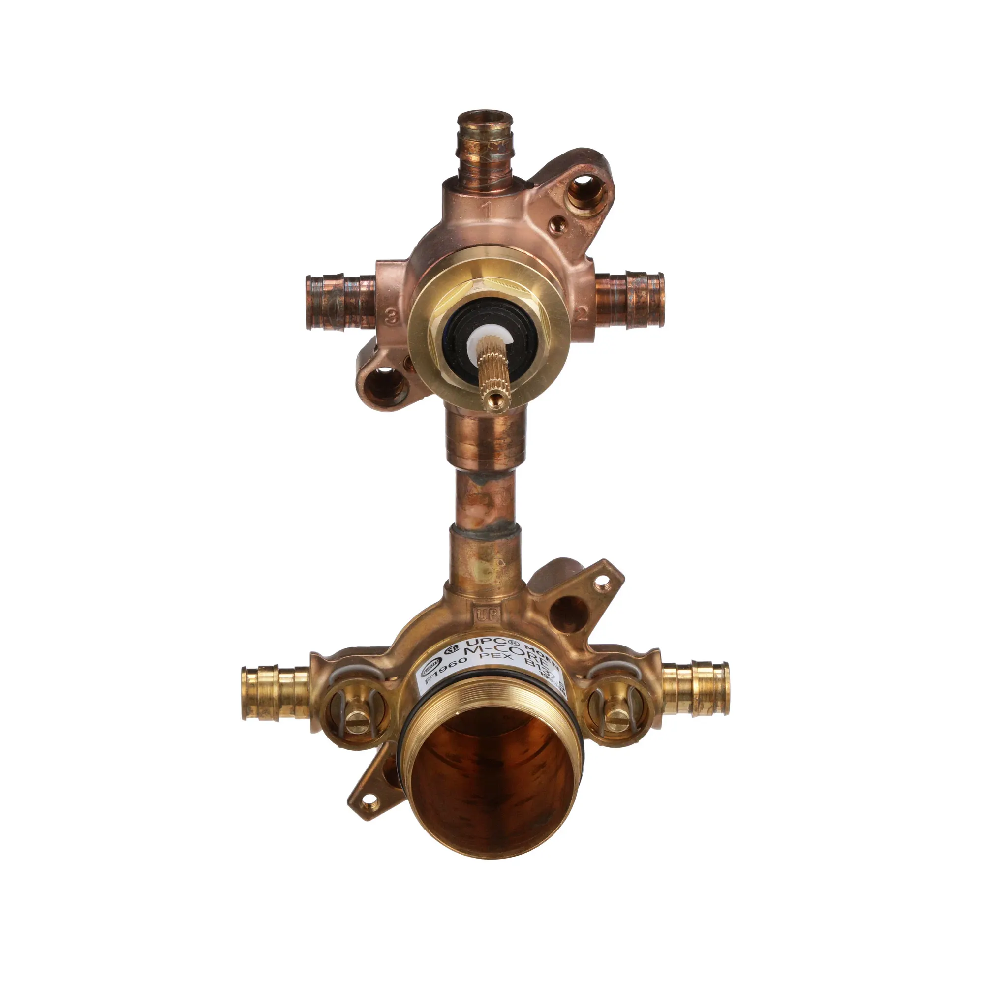 M-CORE Transfer 1/2" Cold Expansion Pex Connection Includes Pressure Balancing Stops Volume Control - Image 2