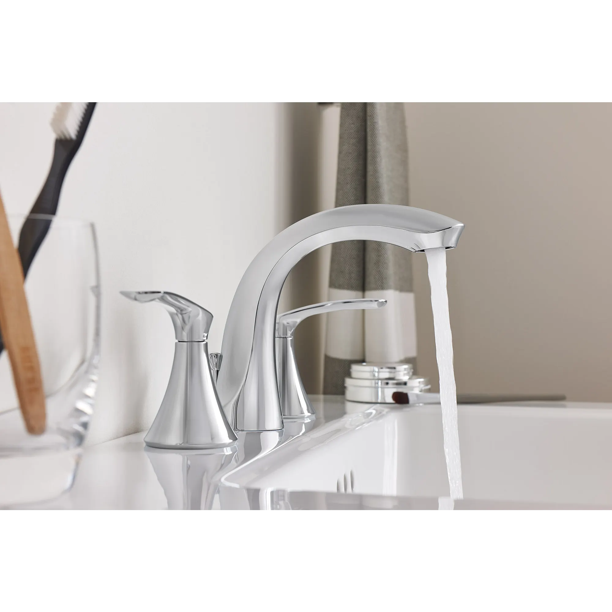 Darcy Two-Handle High Arc Bathroom Faucet - Image 2
