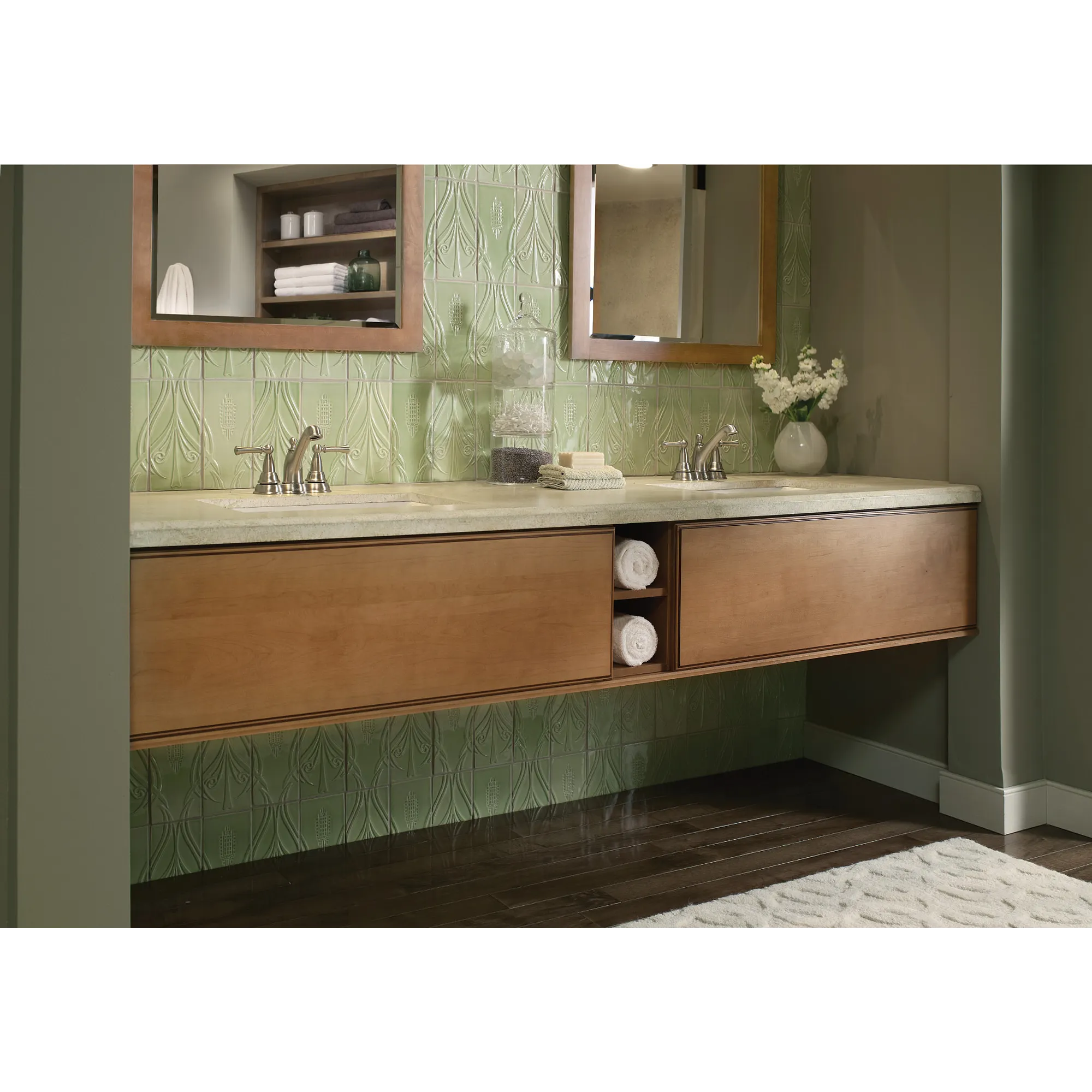 Sage Two-handle Centerset Bathroom Sink Faucet - Image 3