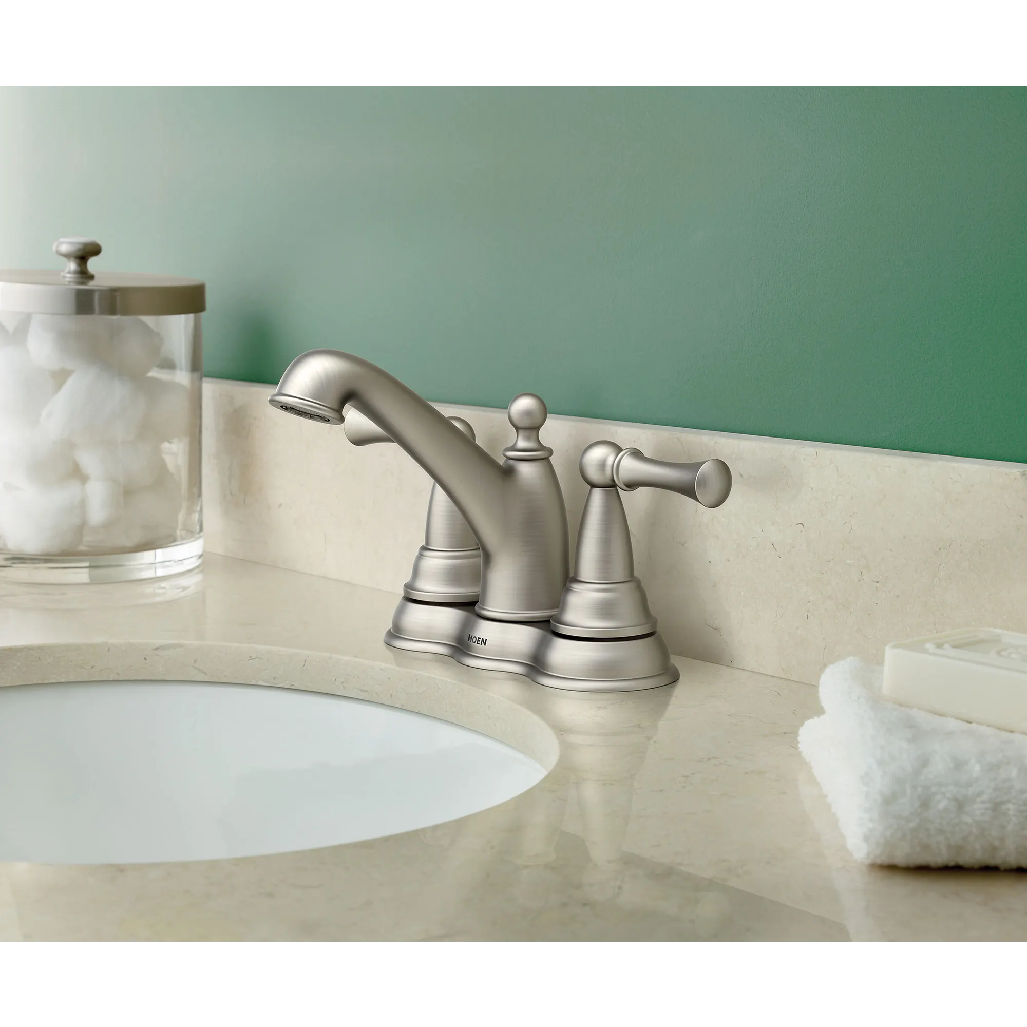 Sage Two-handle Centerset Bathroom Sink Faucet - Image 4